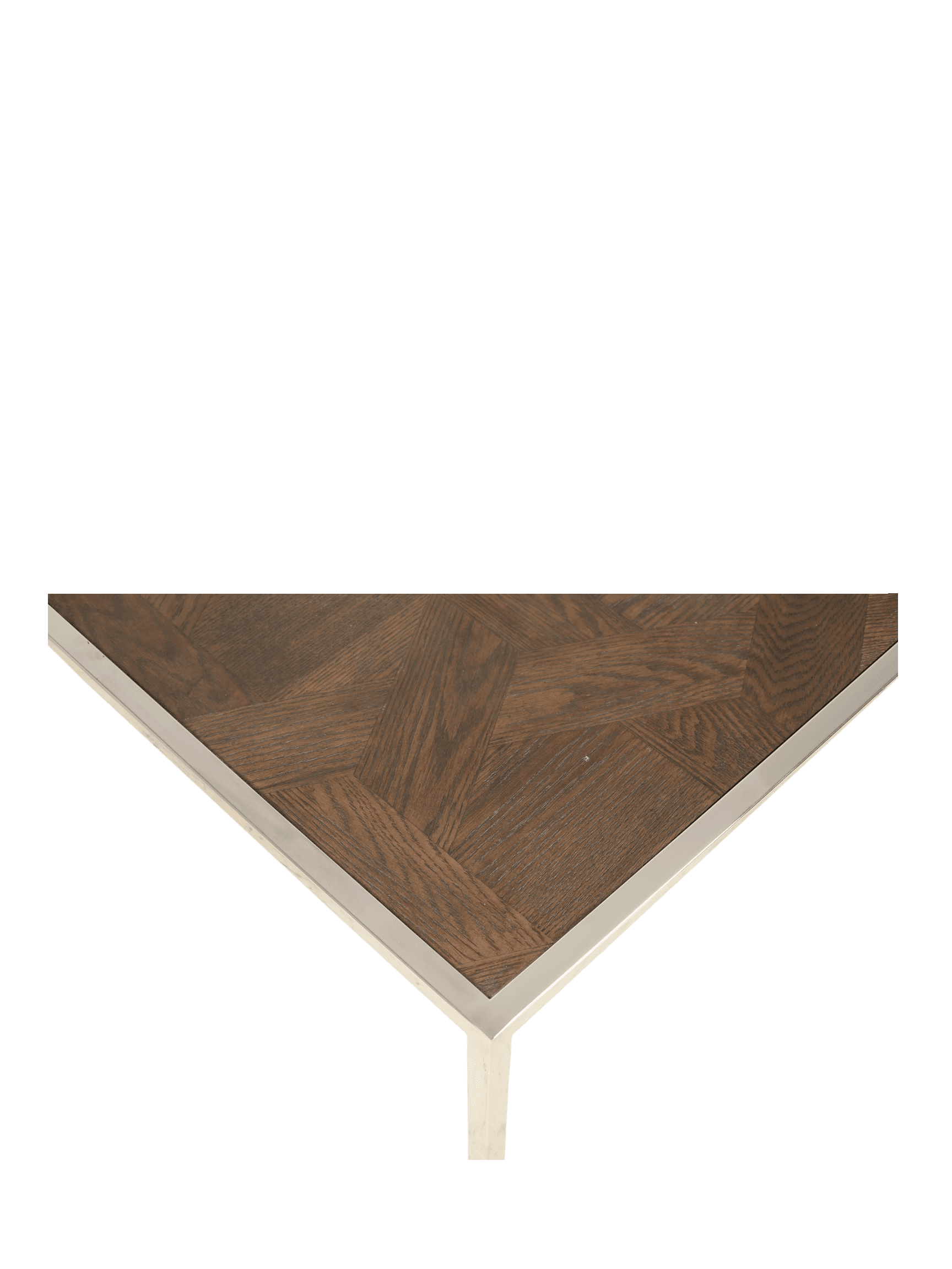 Jorge Rectangular Coffee Table Brown / Silver