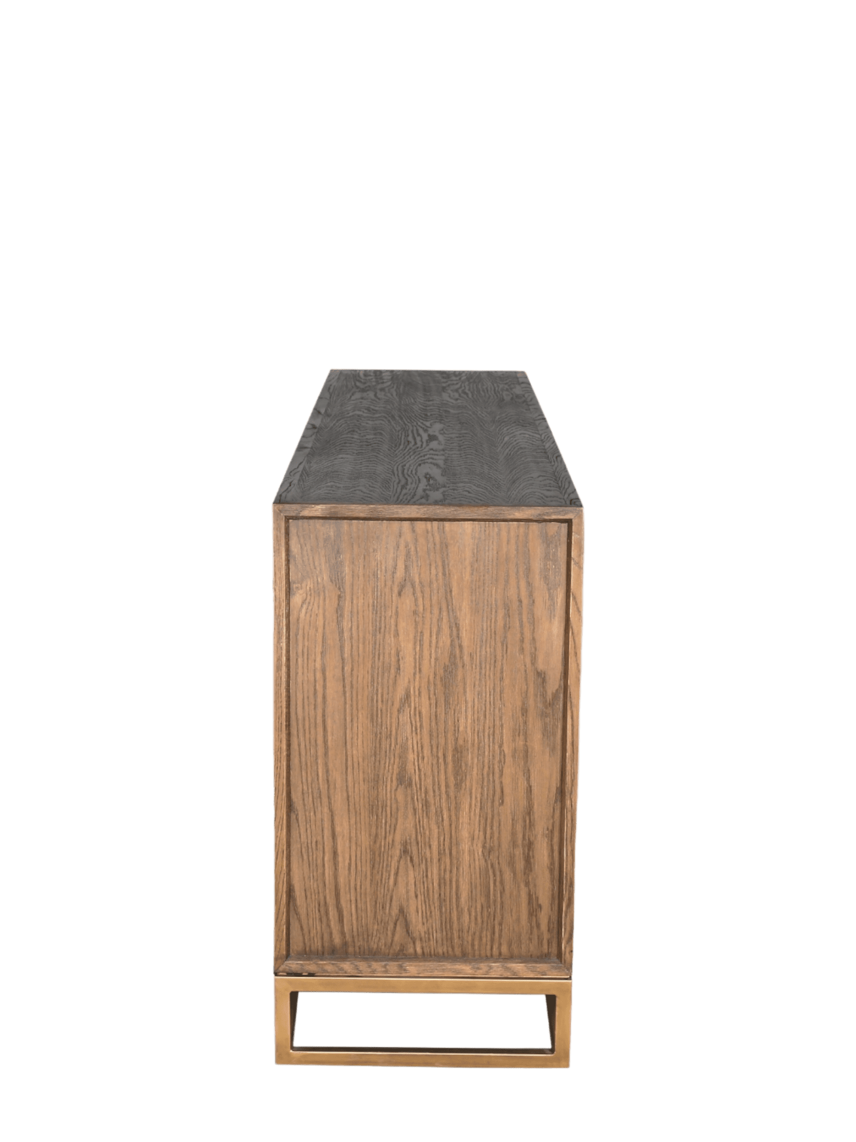 Jorge 4 Door Sideboard Brown / Brass