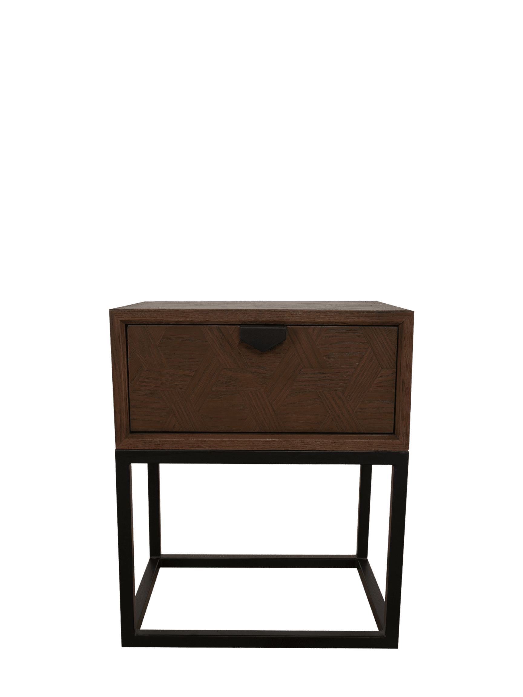 Milan Nightstand Brown / Black