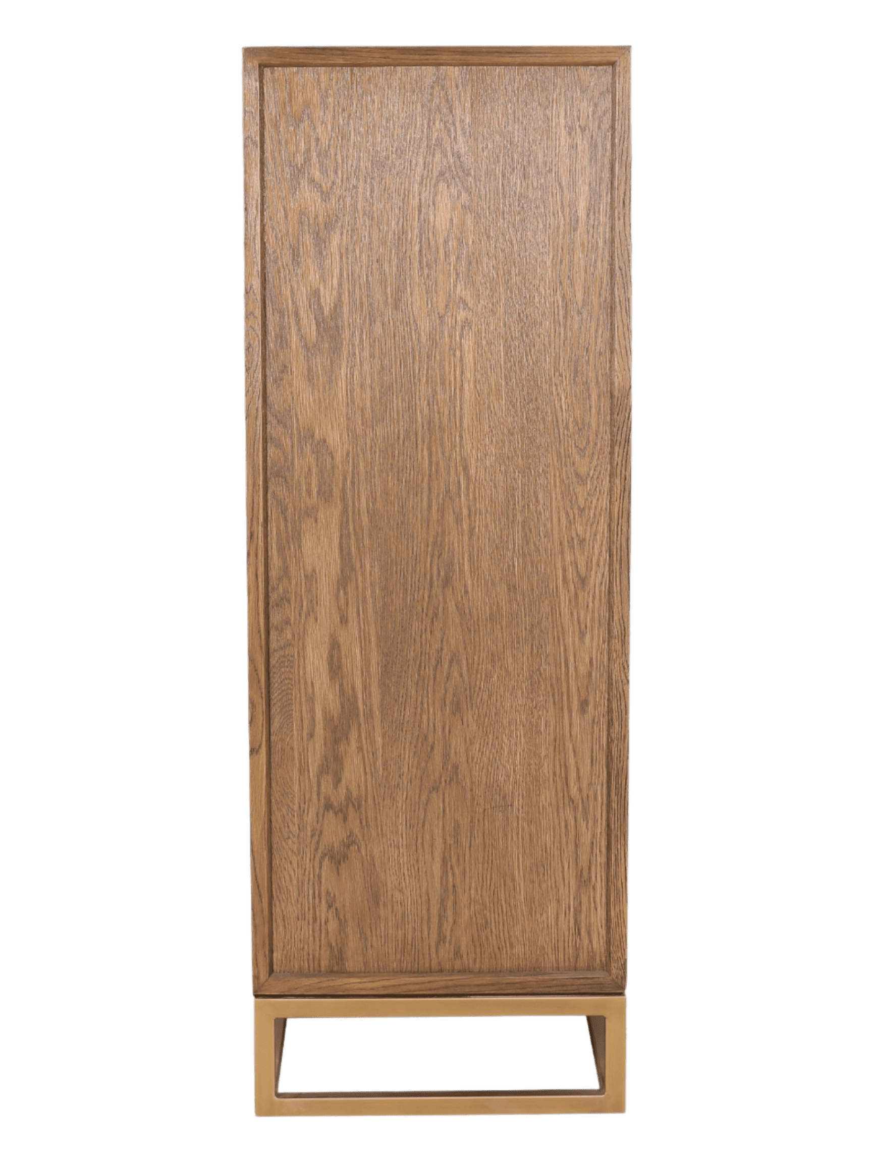 Jorge Tall 4 Drawer Chest Brown / Brass