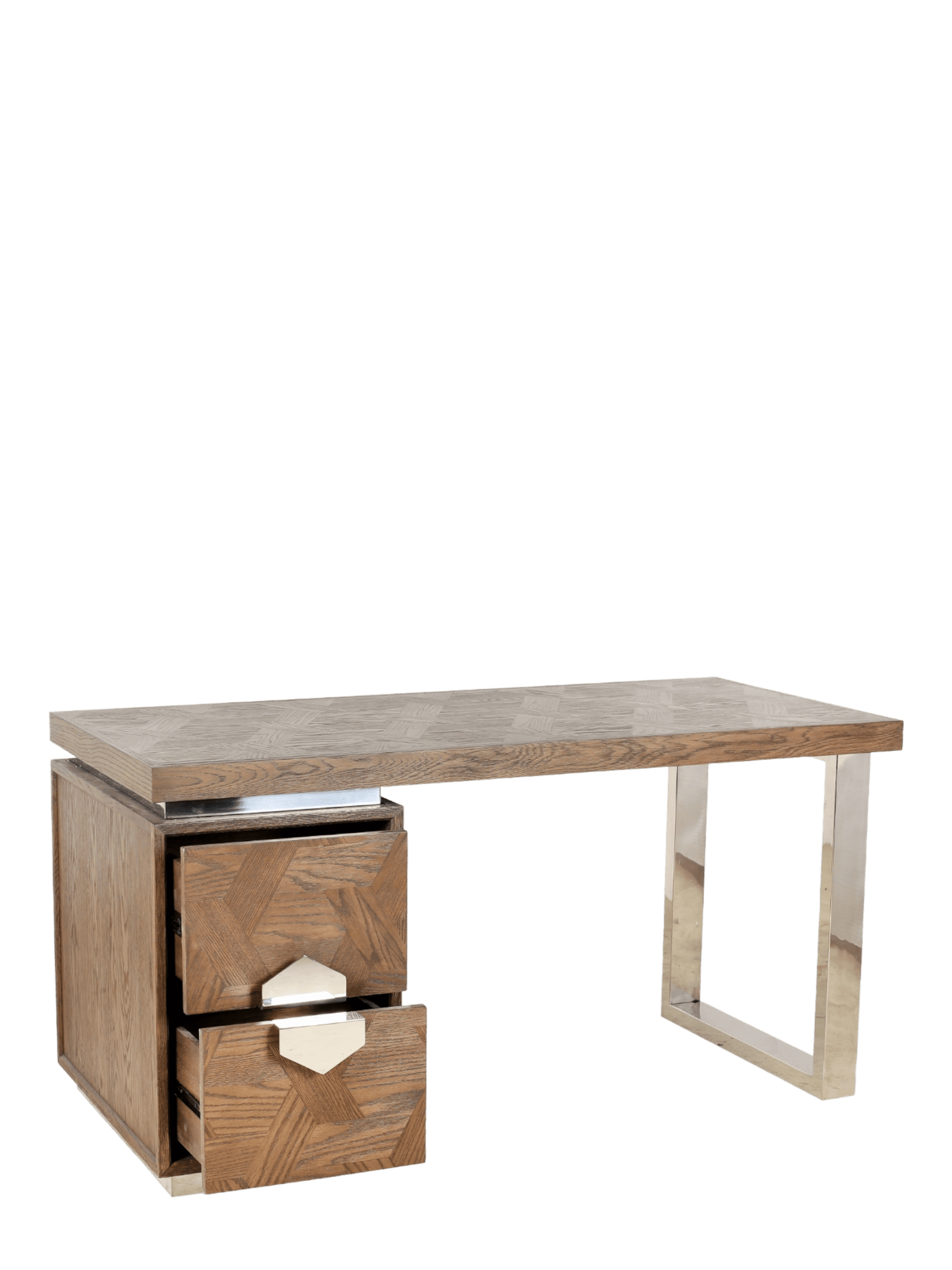 Jorge Office Desk Brown / Silver