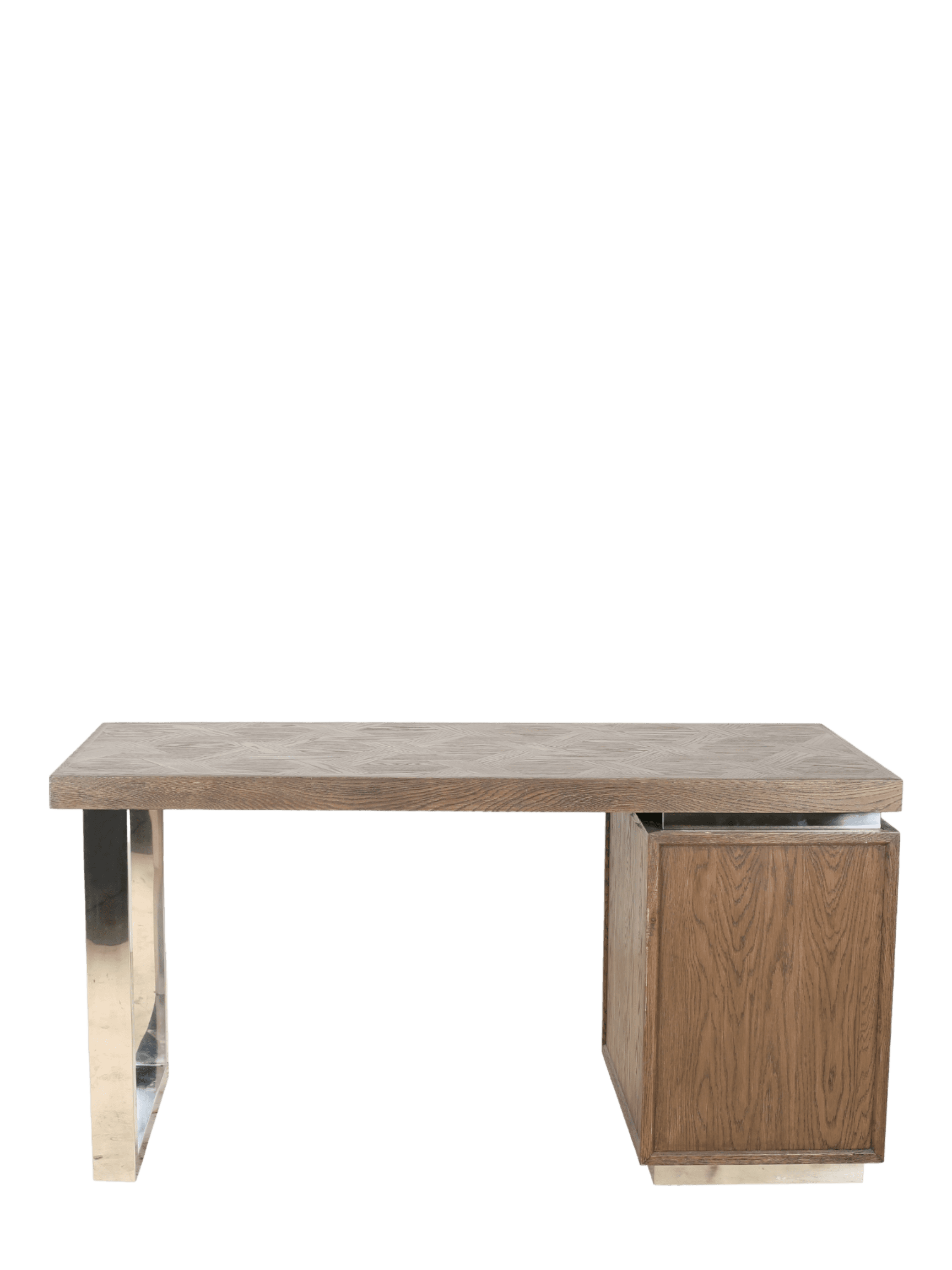 Jorge Office Desk Brown / Silver
