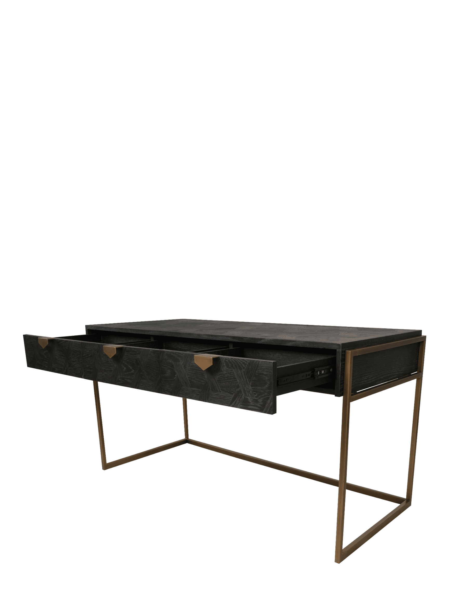 Jorge Desk / Console Table Black / Brass