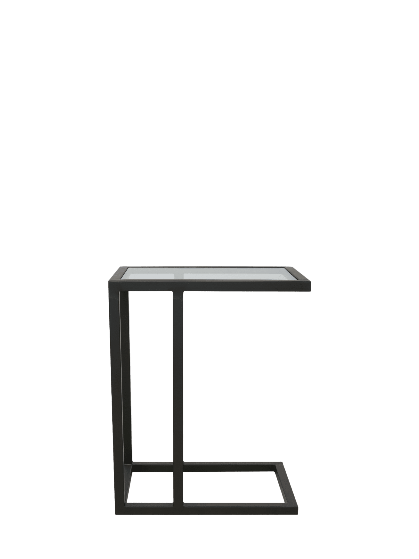 Milan Sofa Table Glass / Black