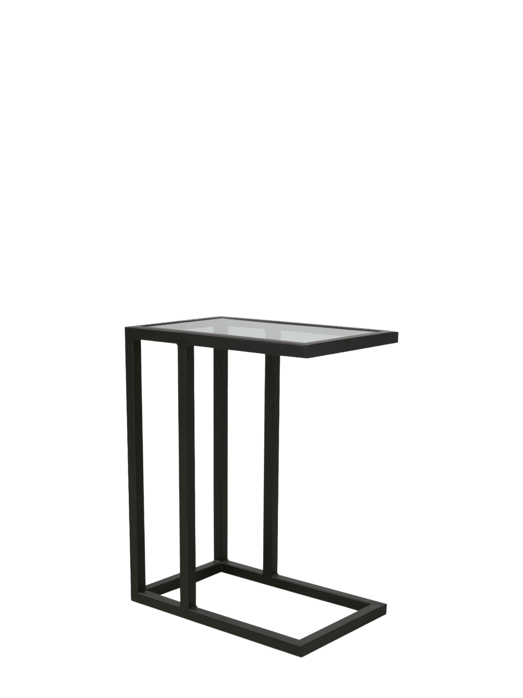 Milan Sofa Table Glass / Black