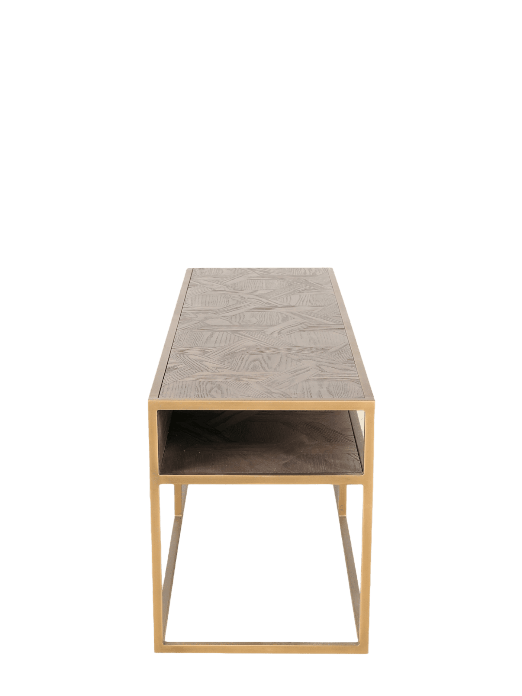 Jorge TV Stand Brown / Brass