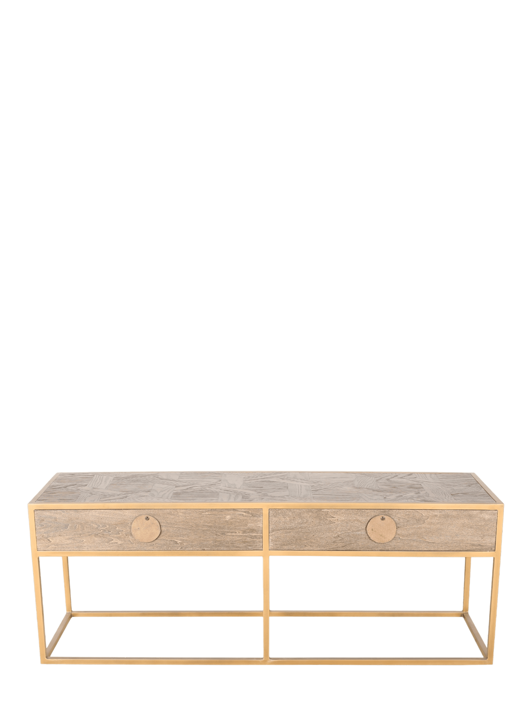 Jorge TV Stand Brown / Brass