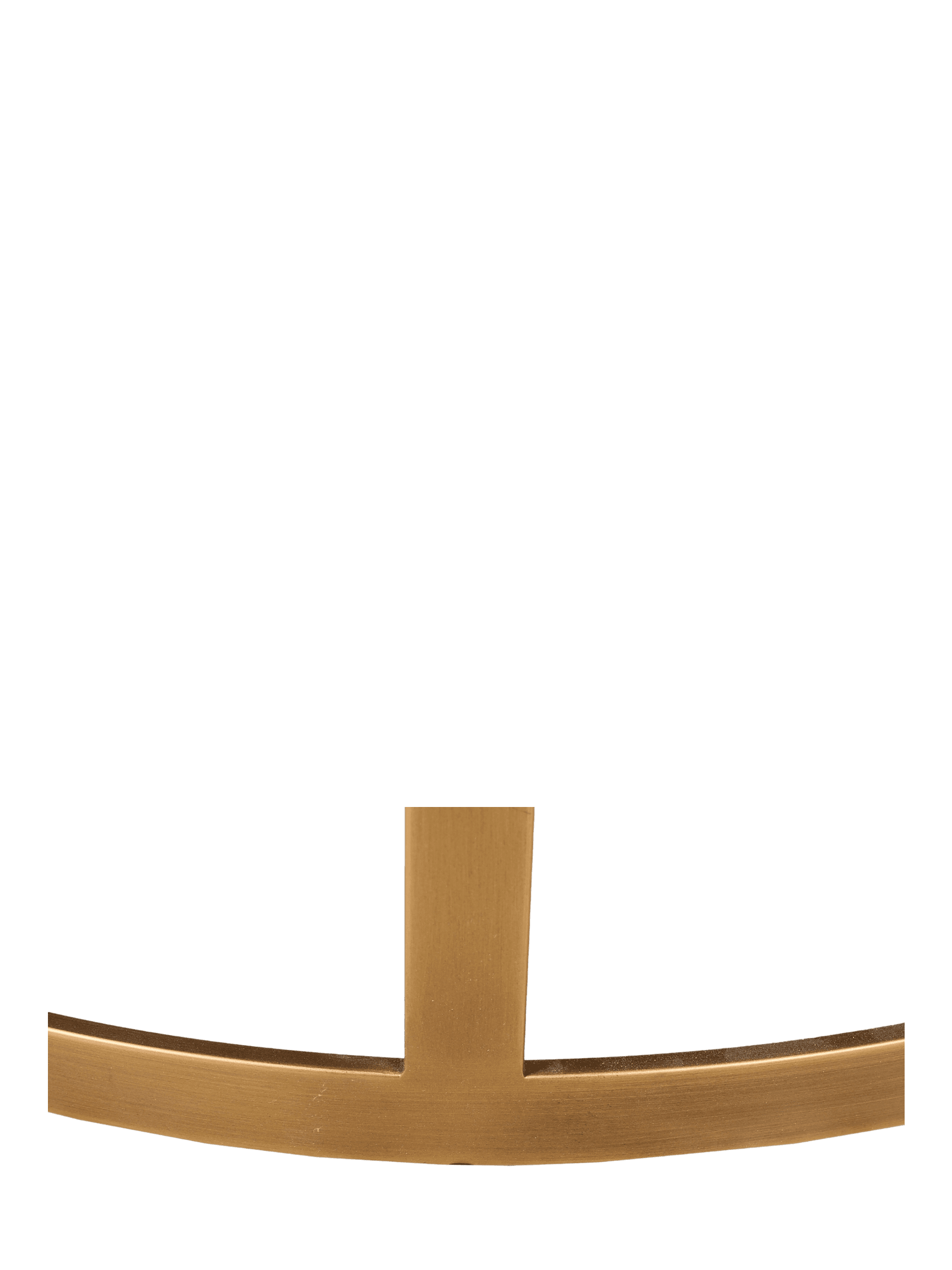Jorge Round Coffee Table Brown / Brass