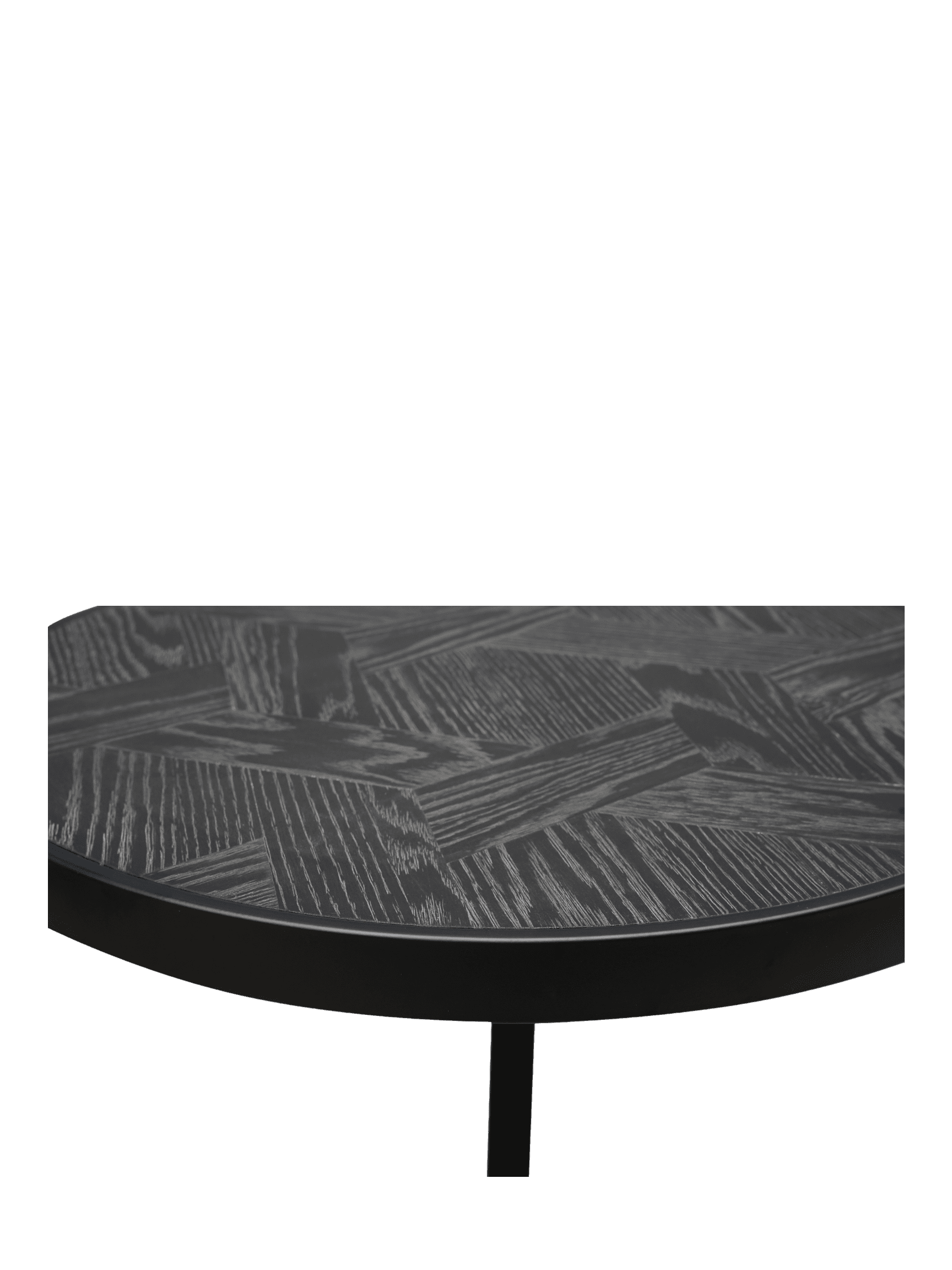 Milan Set of 2 Round Conor Table Black / Black