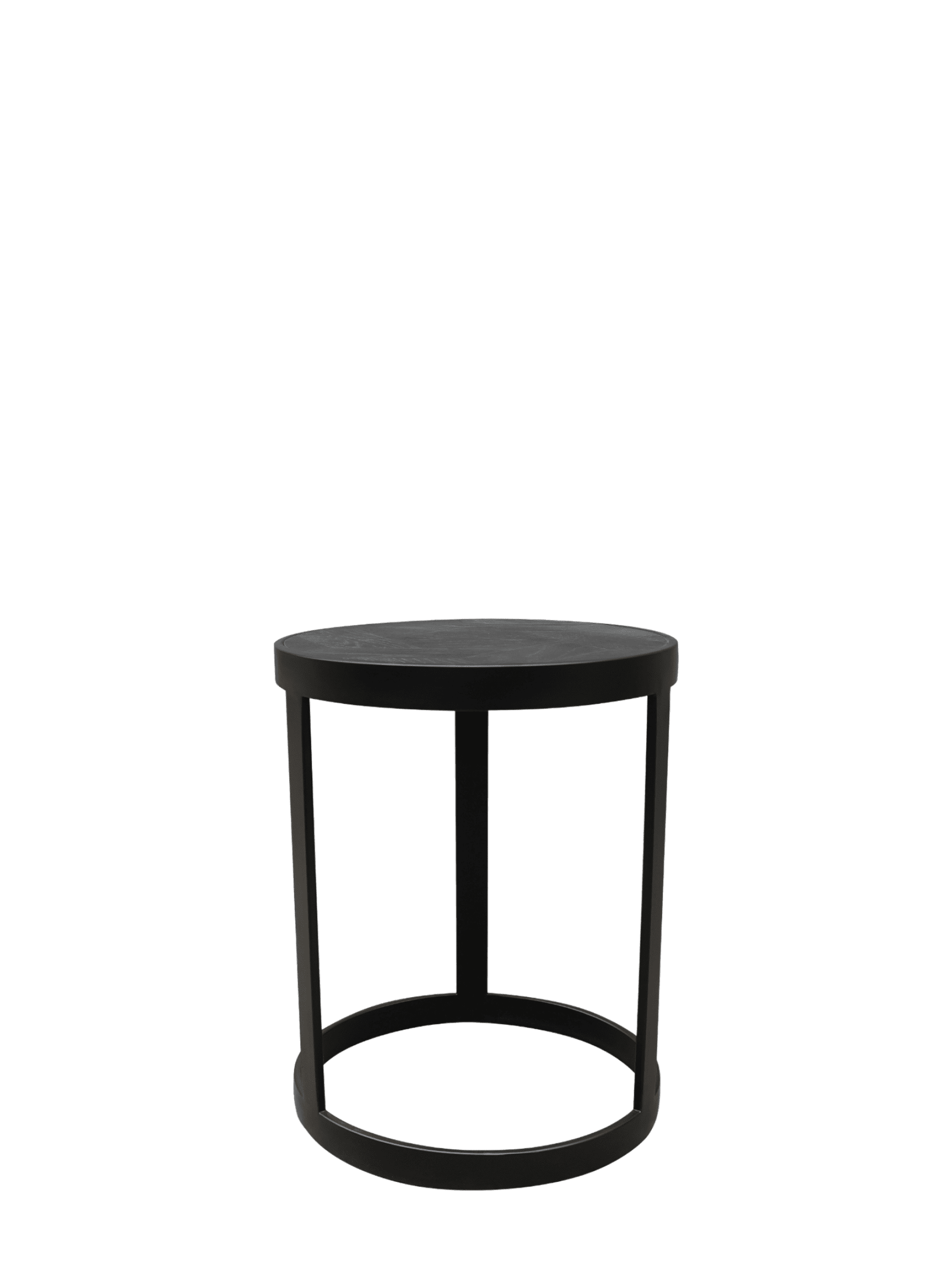 Milan Set of 2 Round Conor Table Black / Black