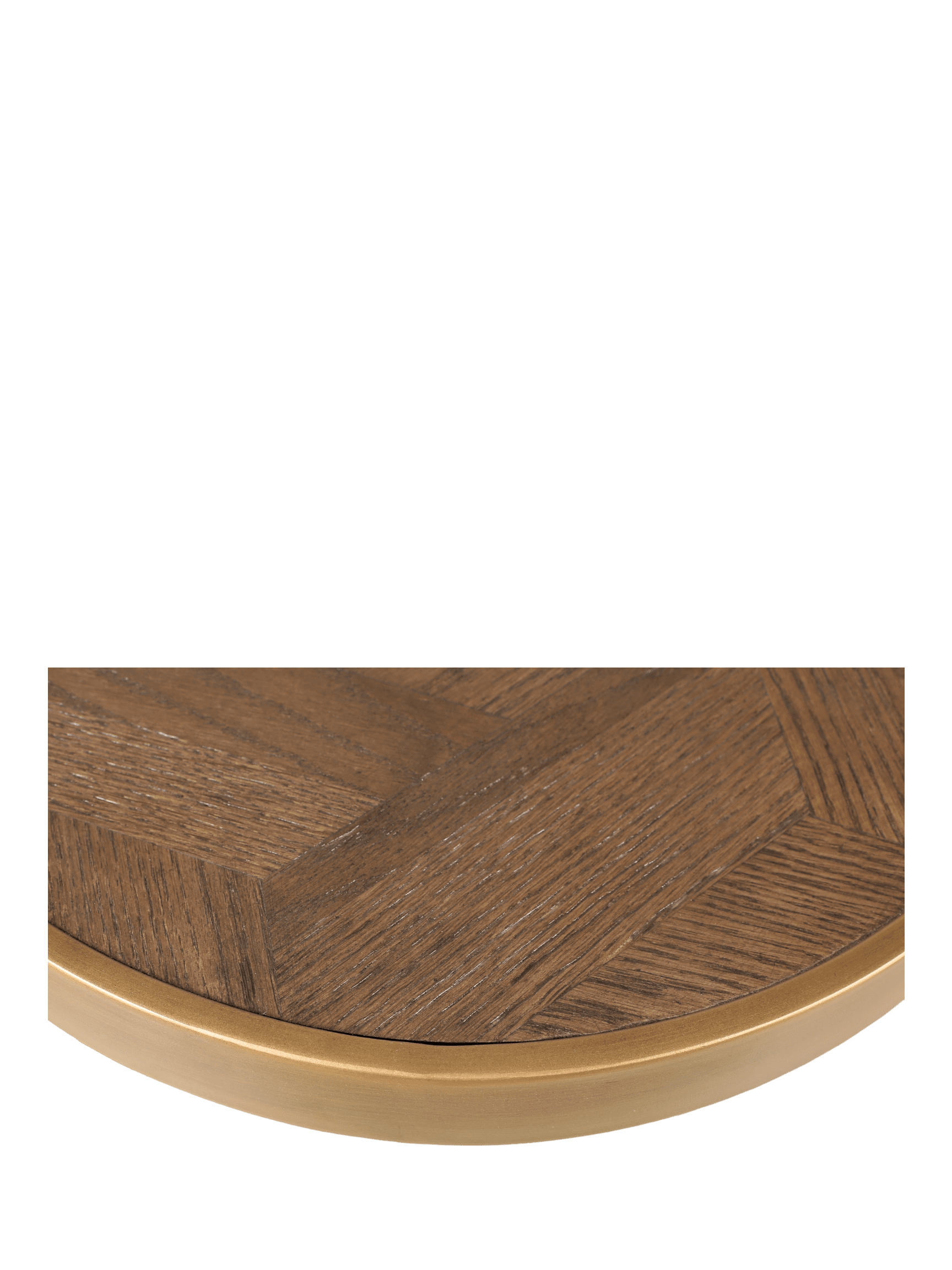 Jorge Set of 2 Round Conor Table Brown / Brass