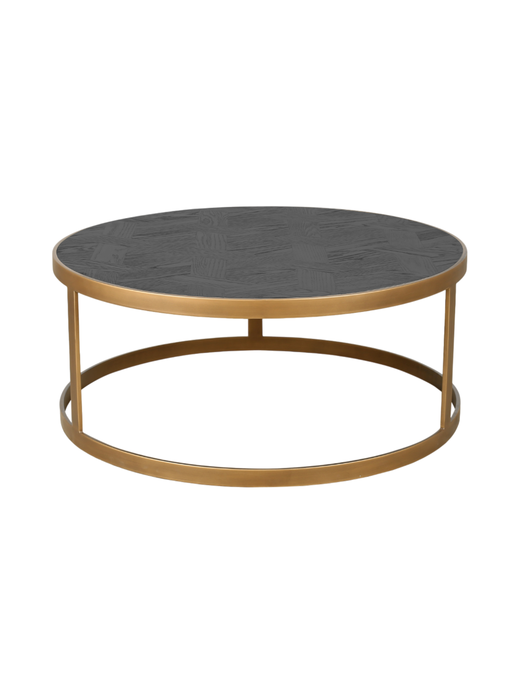 Jorge Round Coffee Table Black / Brass