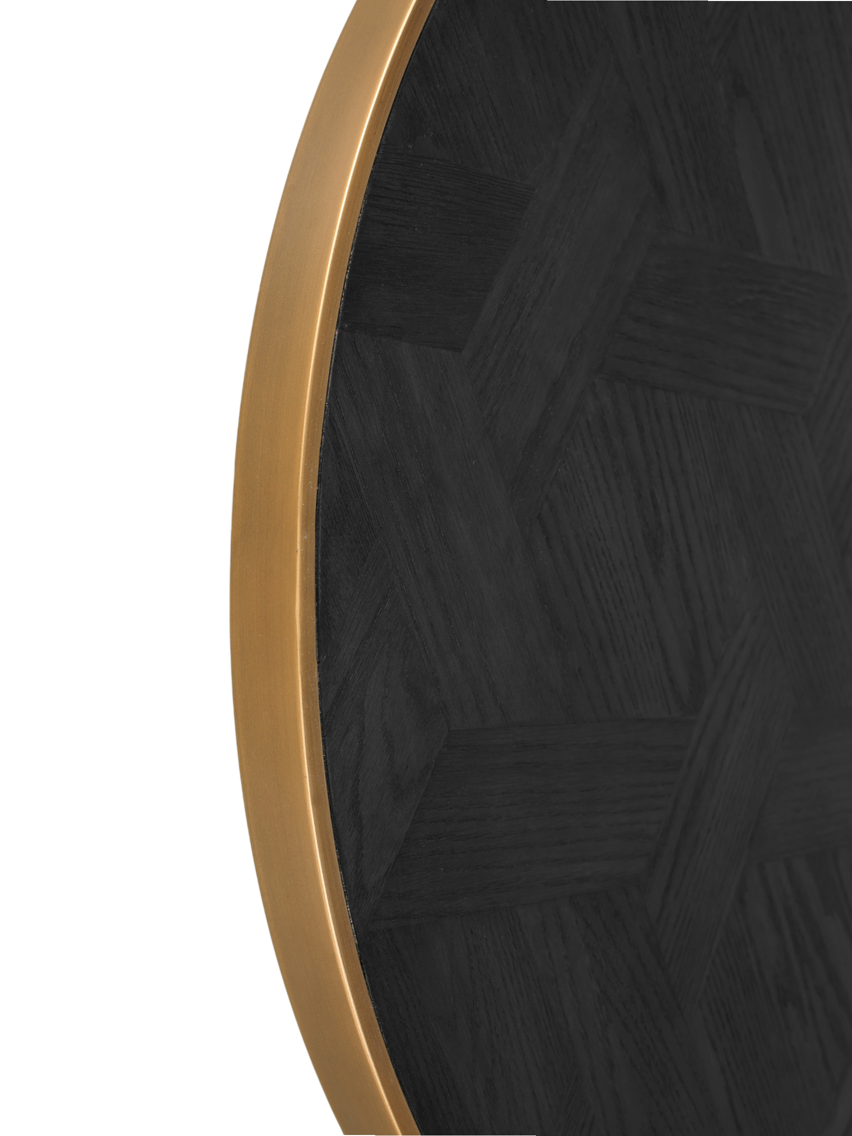 Jorge Round Coffee Table Black / Brass