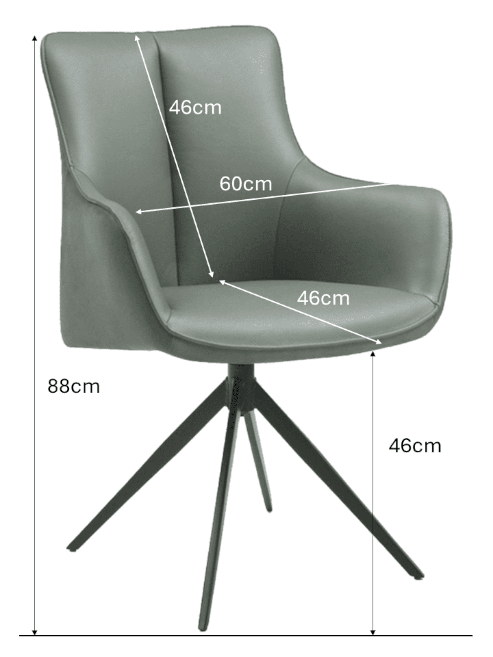 Manhattan Swivel Chair, Green