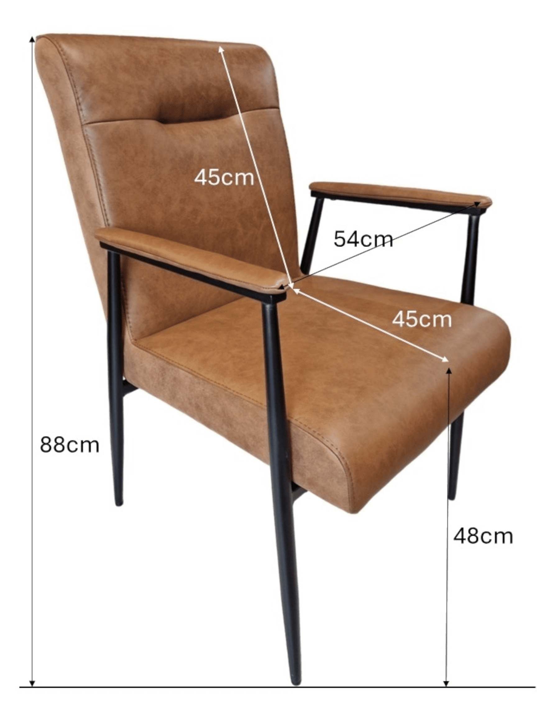 Hudson Chair, Cognac