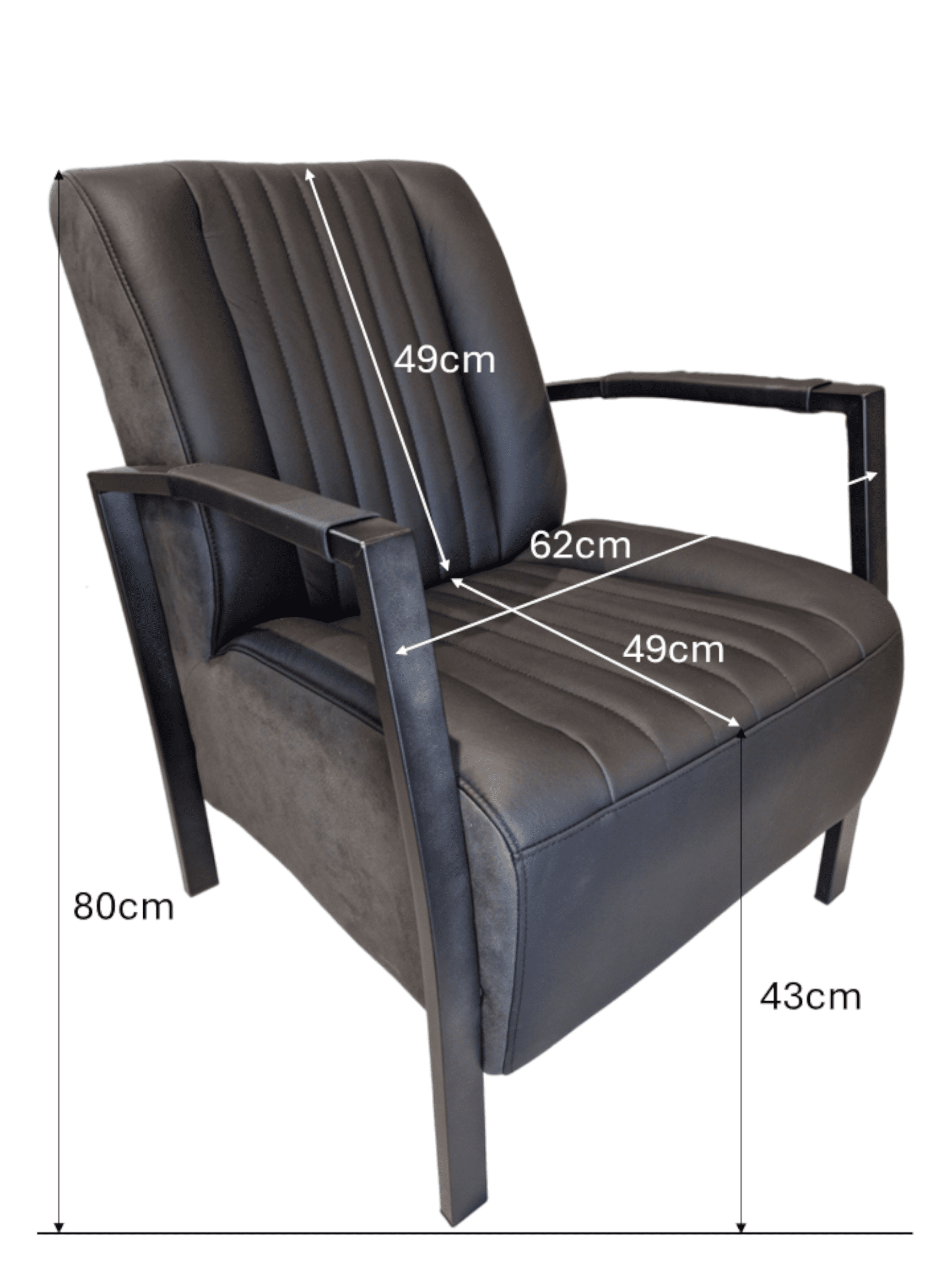 Hugo Chair, Green Black