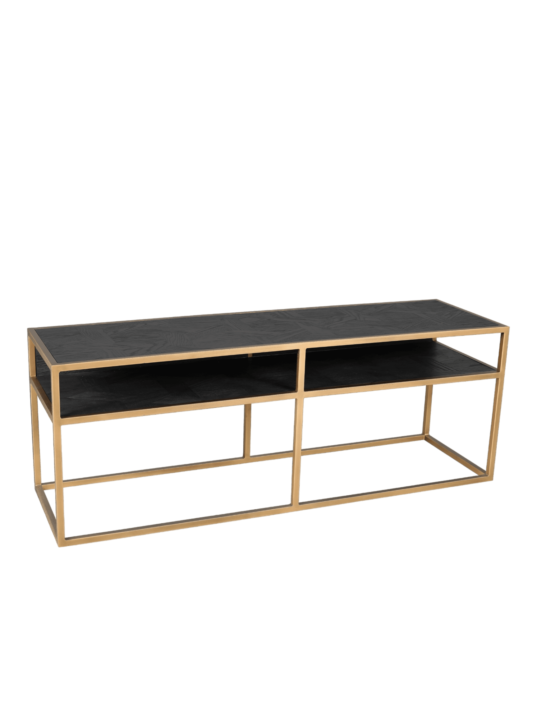 Jorge TV Stand Black / Brass