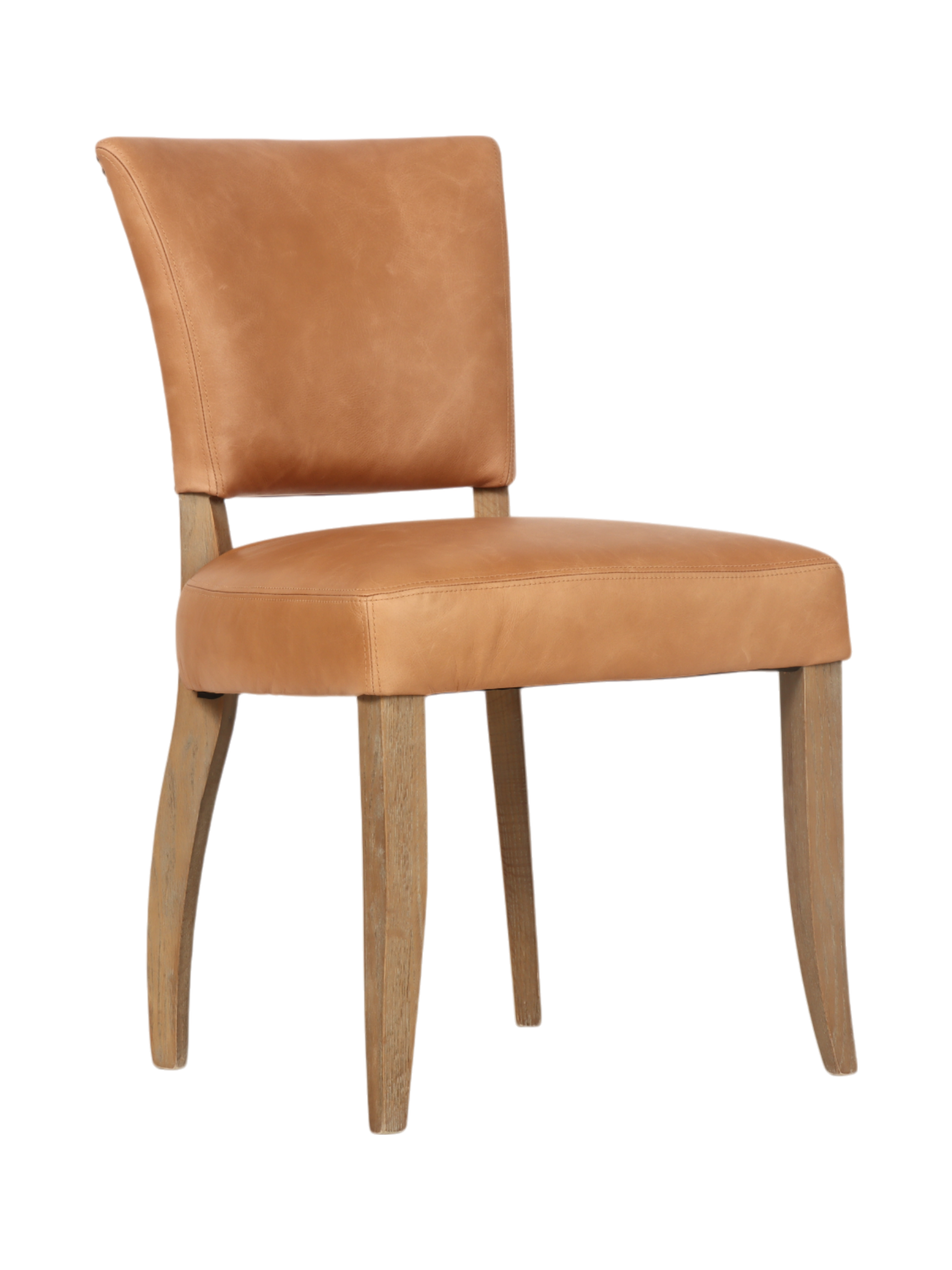 Bella Dining Chair - Caramel Colour Leather