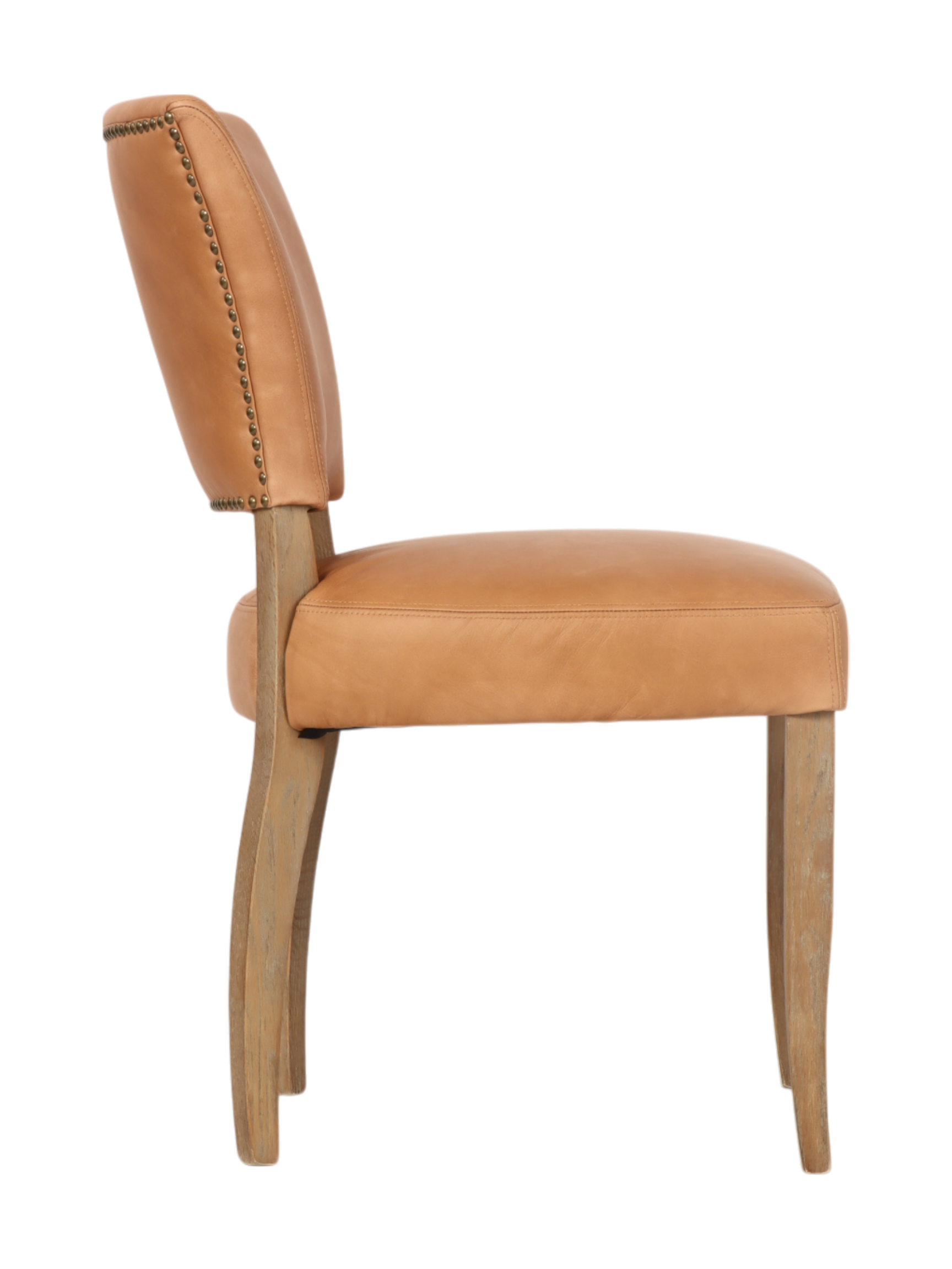 Bella Dining Chair - Caramel Colour Leather