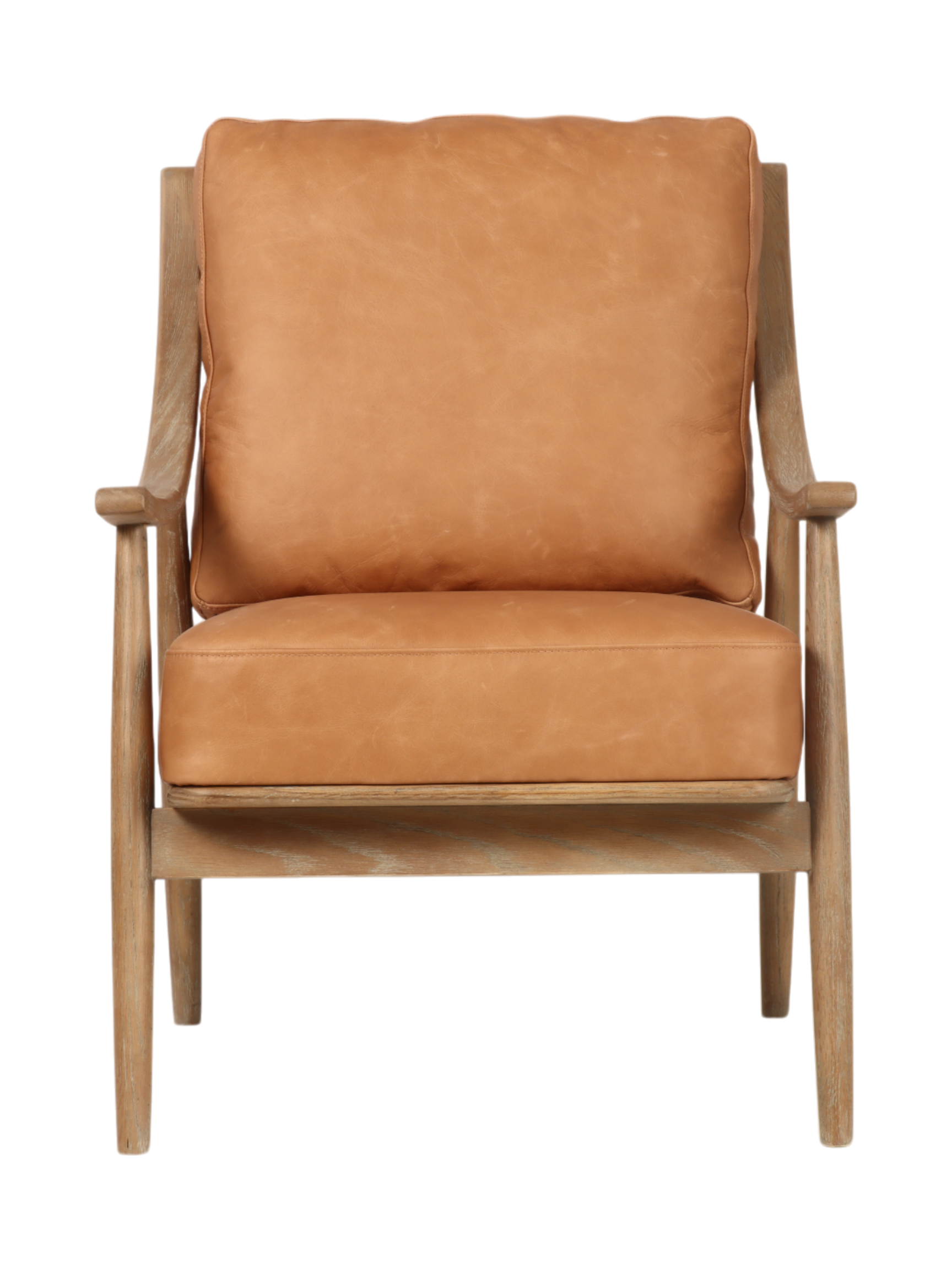 Bree Armchair - Caramel Colour Leather