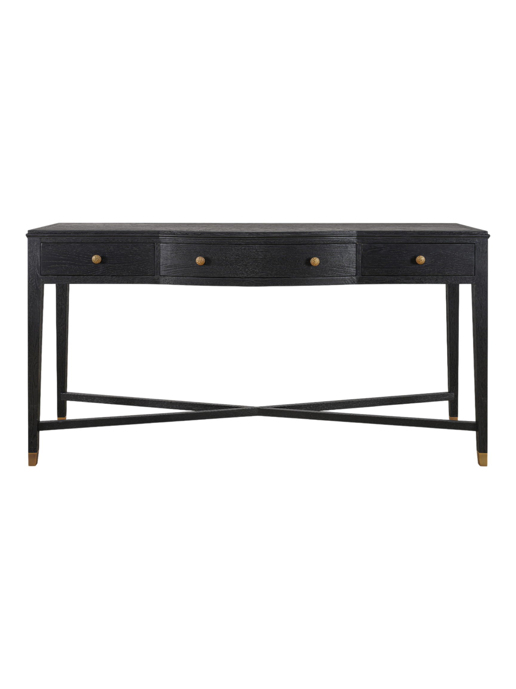 Carter 3 Drawer Console - Black