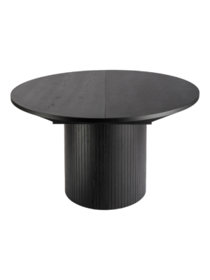 Malmo Round Extendable Dining Table – Black