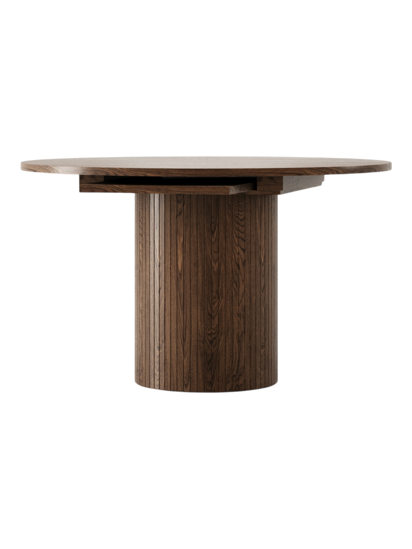 Malmo Round Extendable Dining Table - Brown
