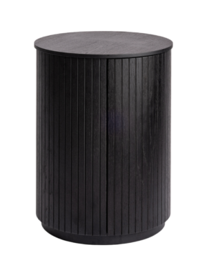 Malmo 1 Door Side Table – Black