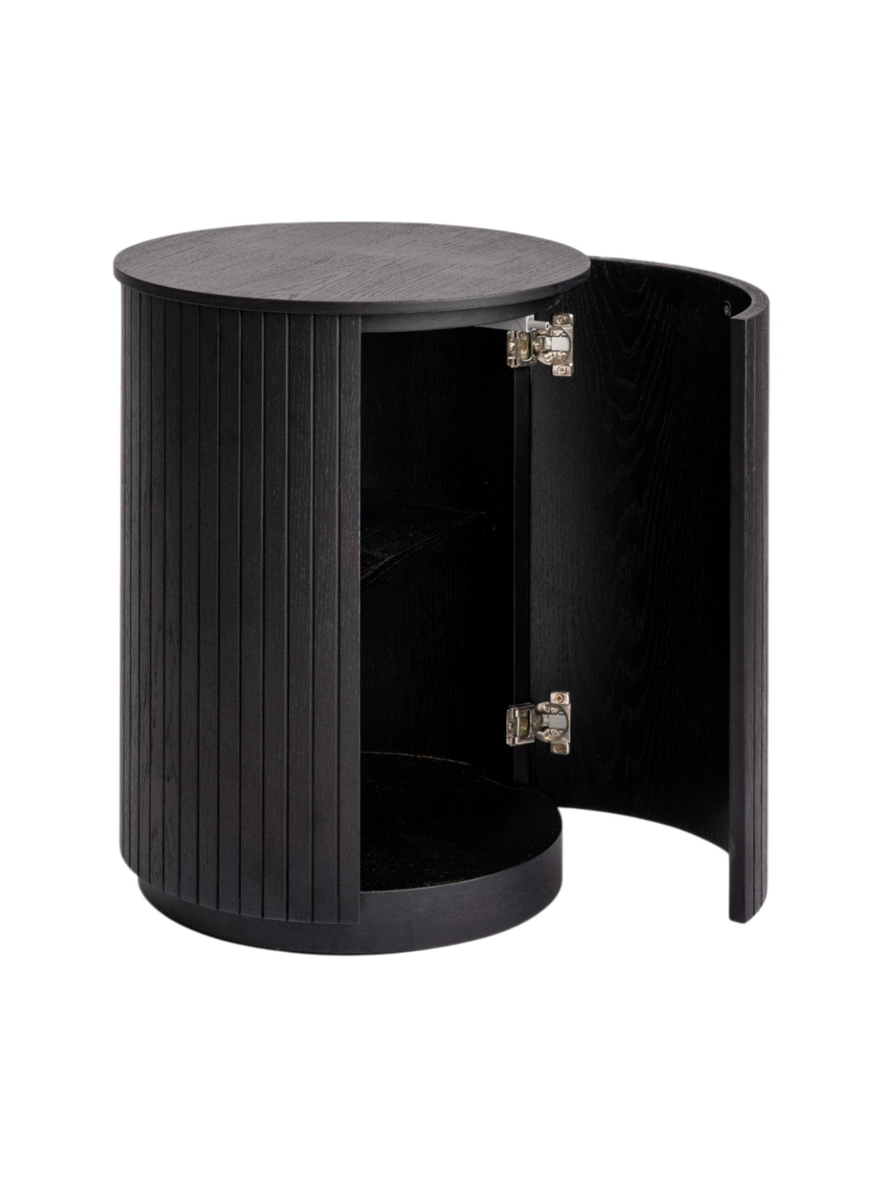 Malmo 1 Door Side Table - Black