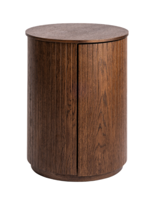 Malmo 1 Door Side Table – Brown