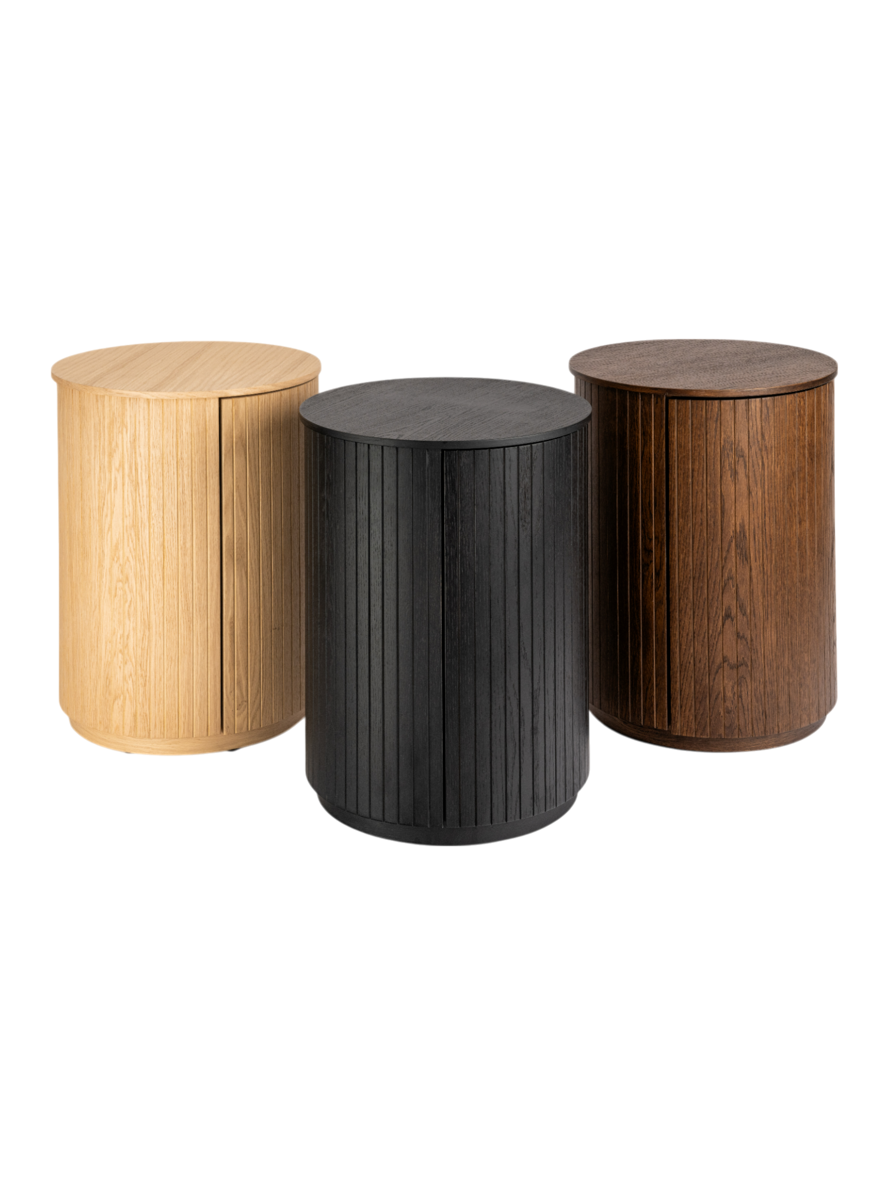 Malmo 1 Door Side Table - Black