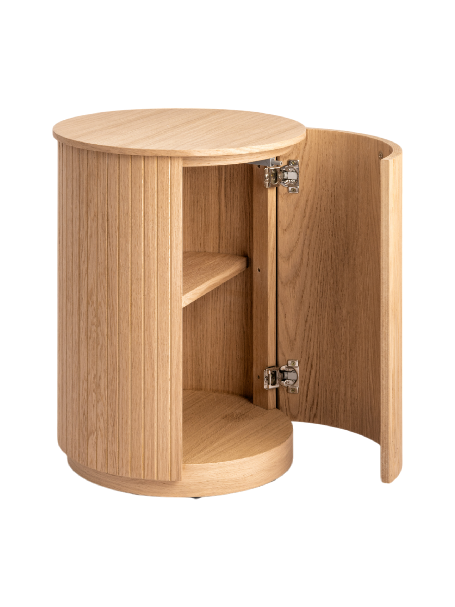 Malmo 1 Door Side Table - Natural Oak