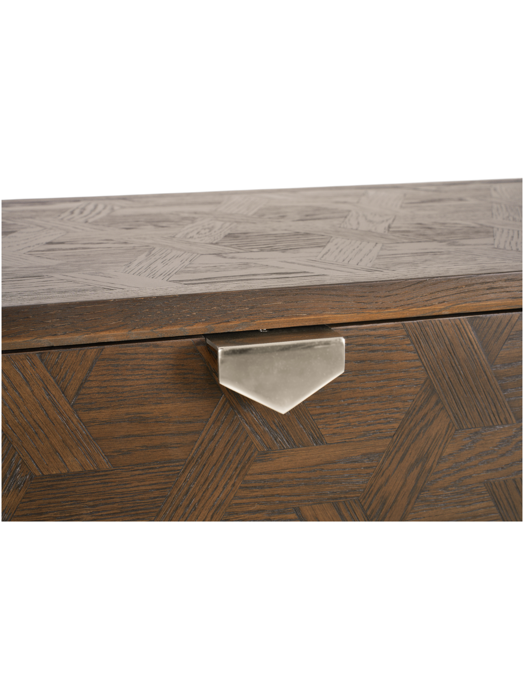 Jorge 2 Drawer Console Table Brown / Silver