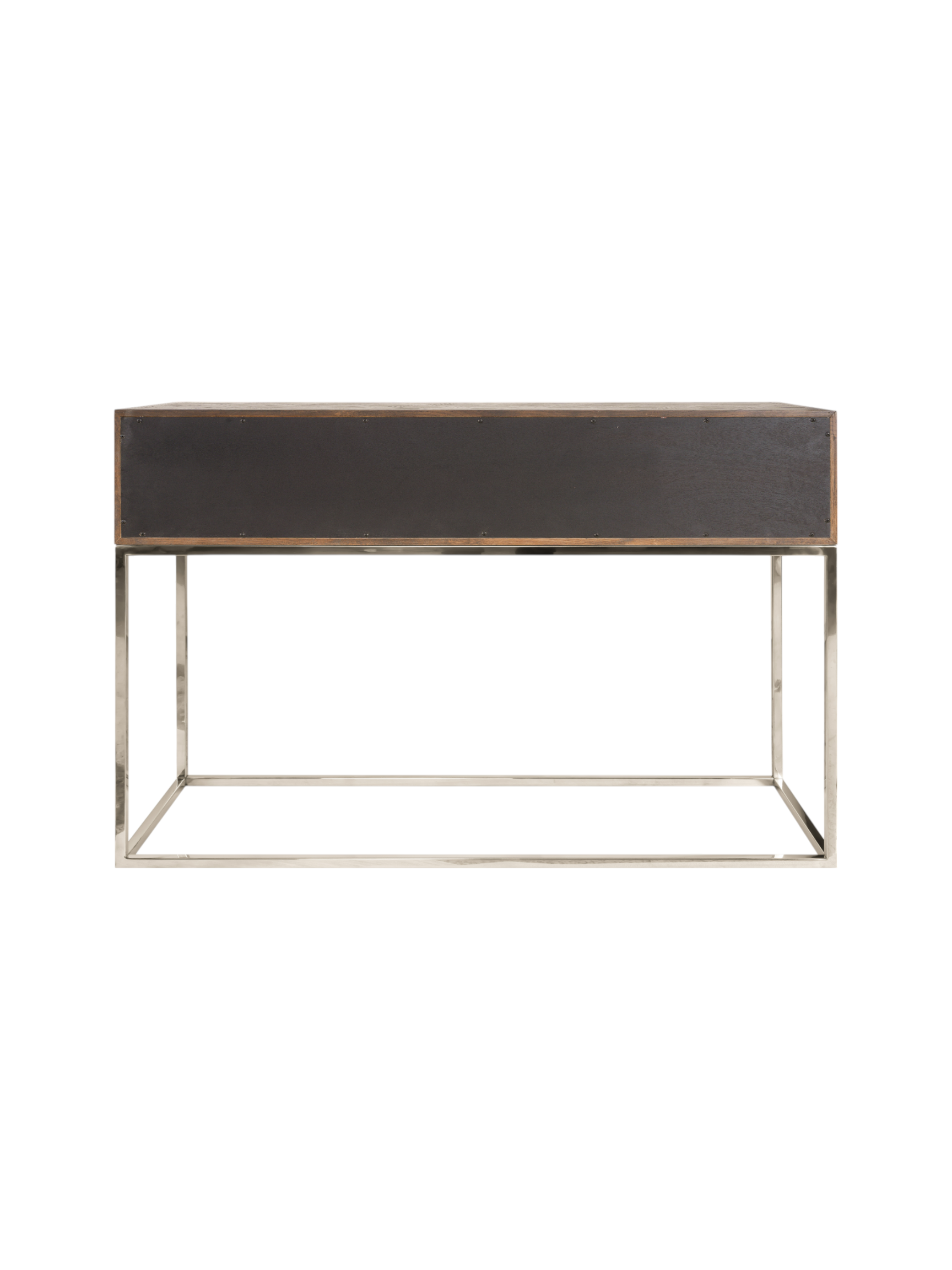 Jorge 2 Drawer Console Table Brown / Silver
