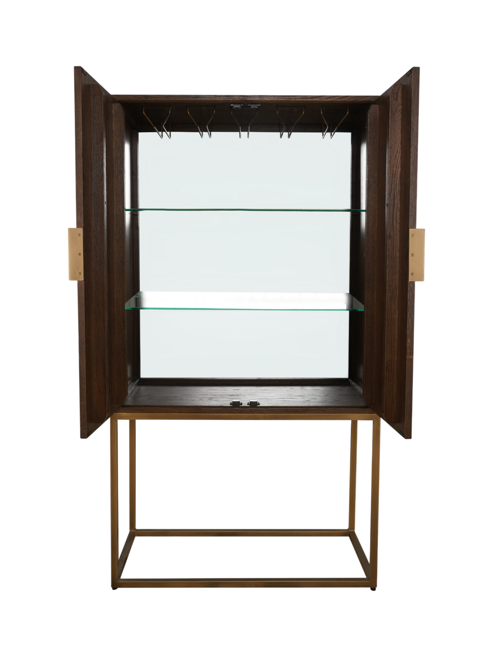 Jorge Drinks Cabinet Brown / Brass