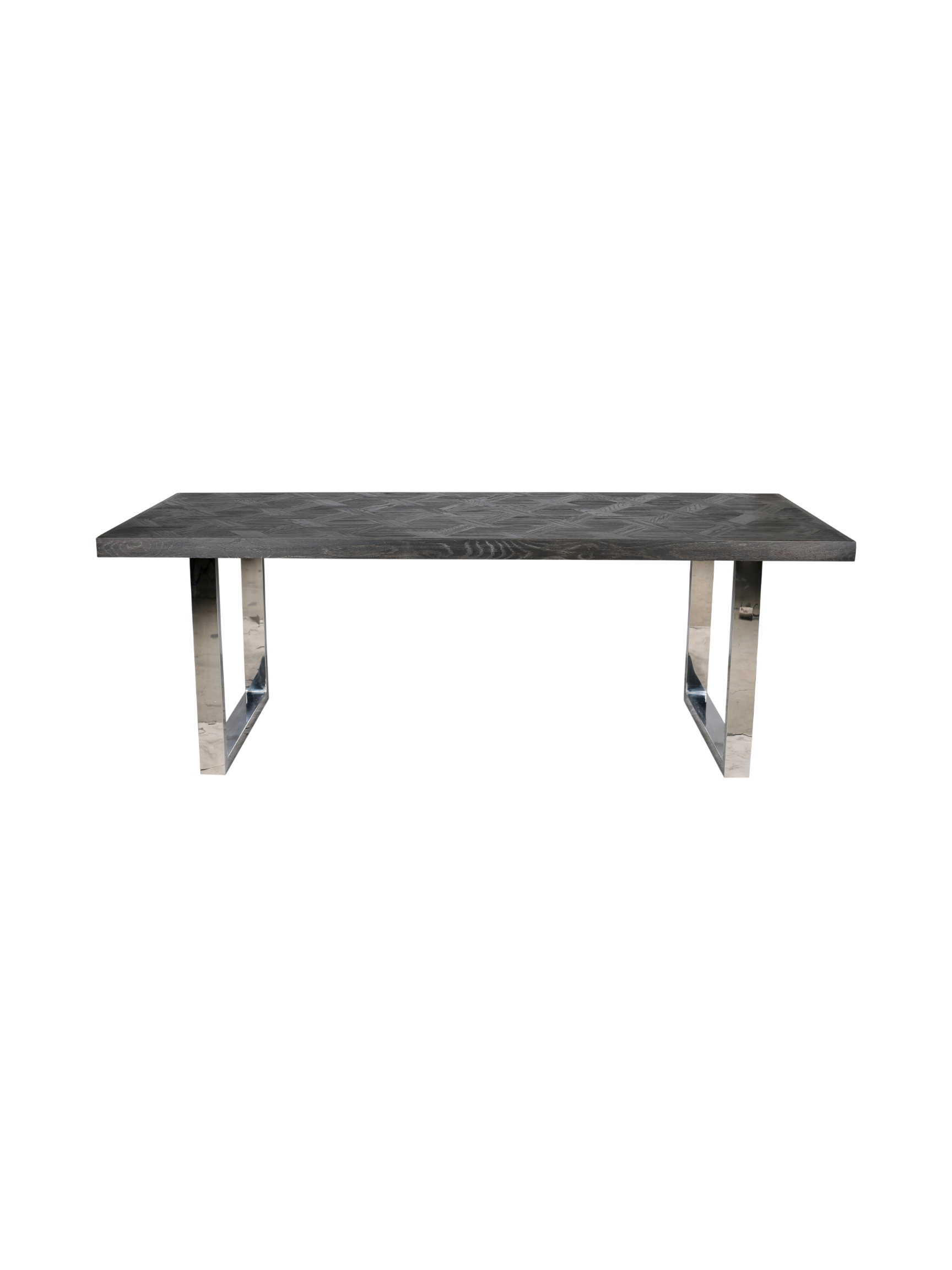 Jorge Rectangular Dining Table Black / Silver 180CM