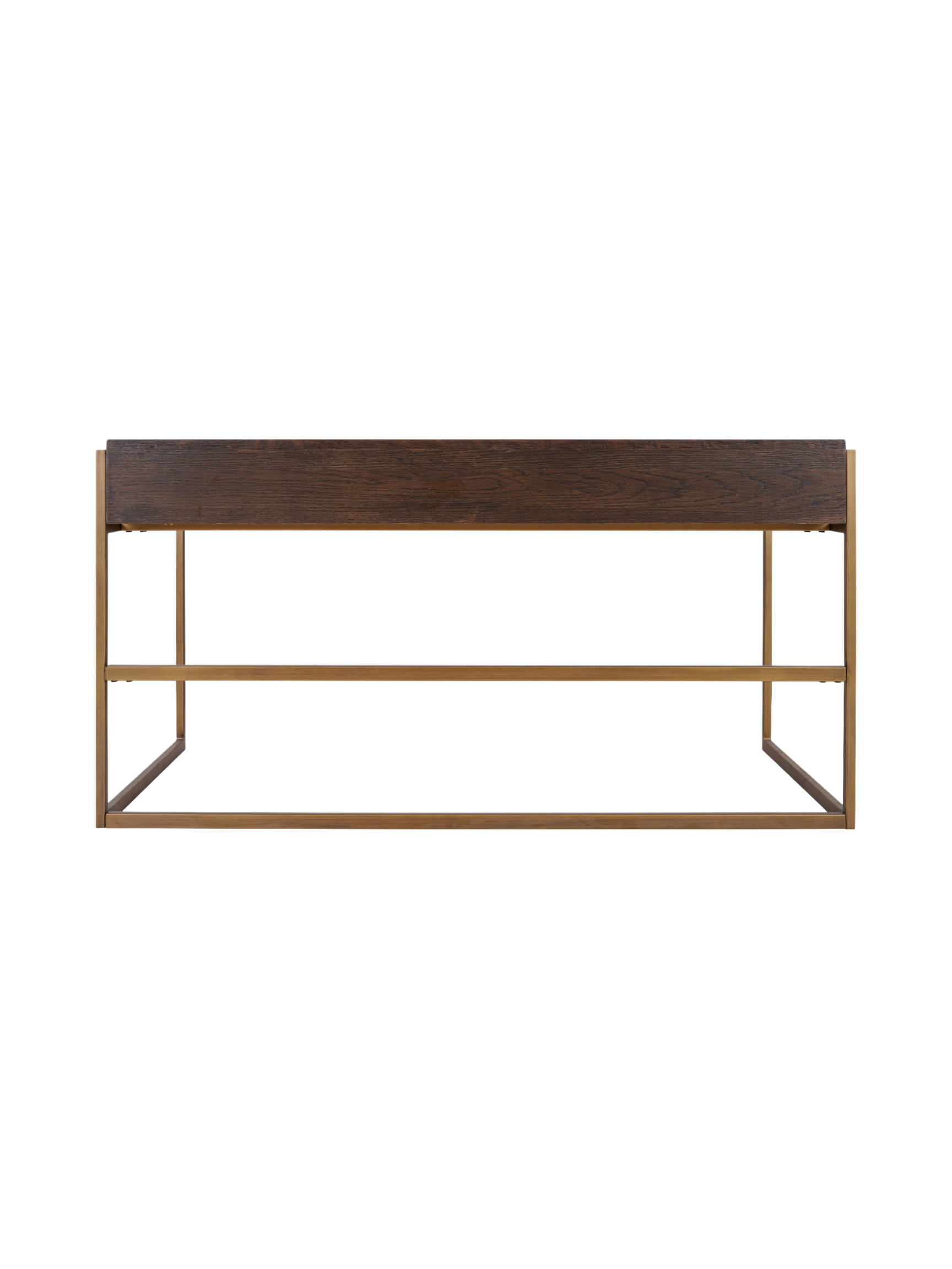 Jorge Desk / Console Table Shagreen / Brown / Brass