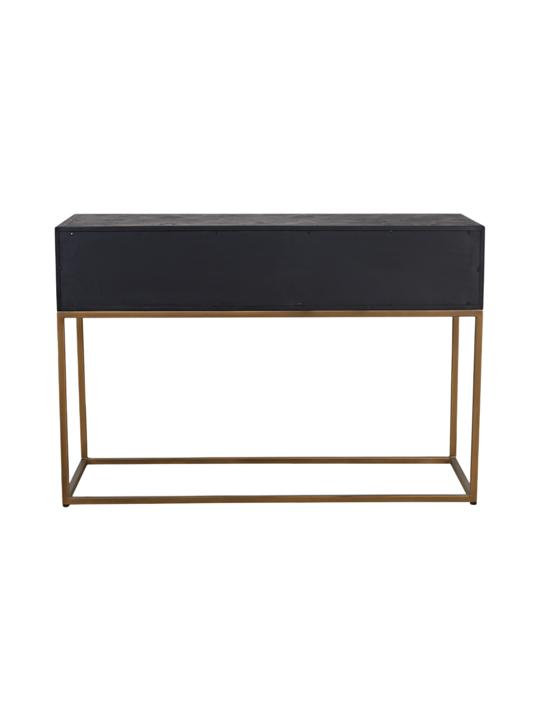 Jorge Console Table with 2 Drawers Black Brass