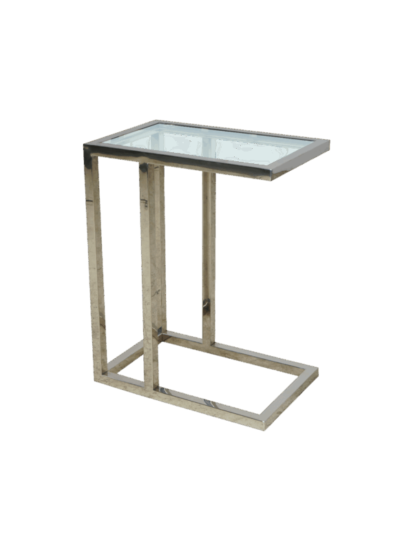 Jorge Sofa Table Glass / Silver