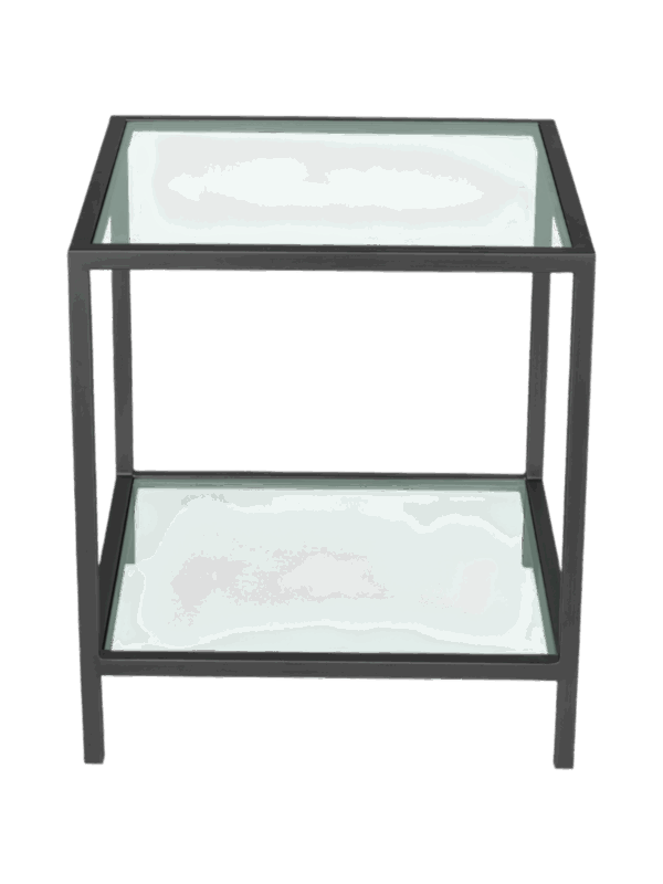 Jorge Side Table Glass / Black