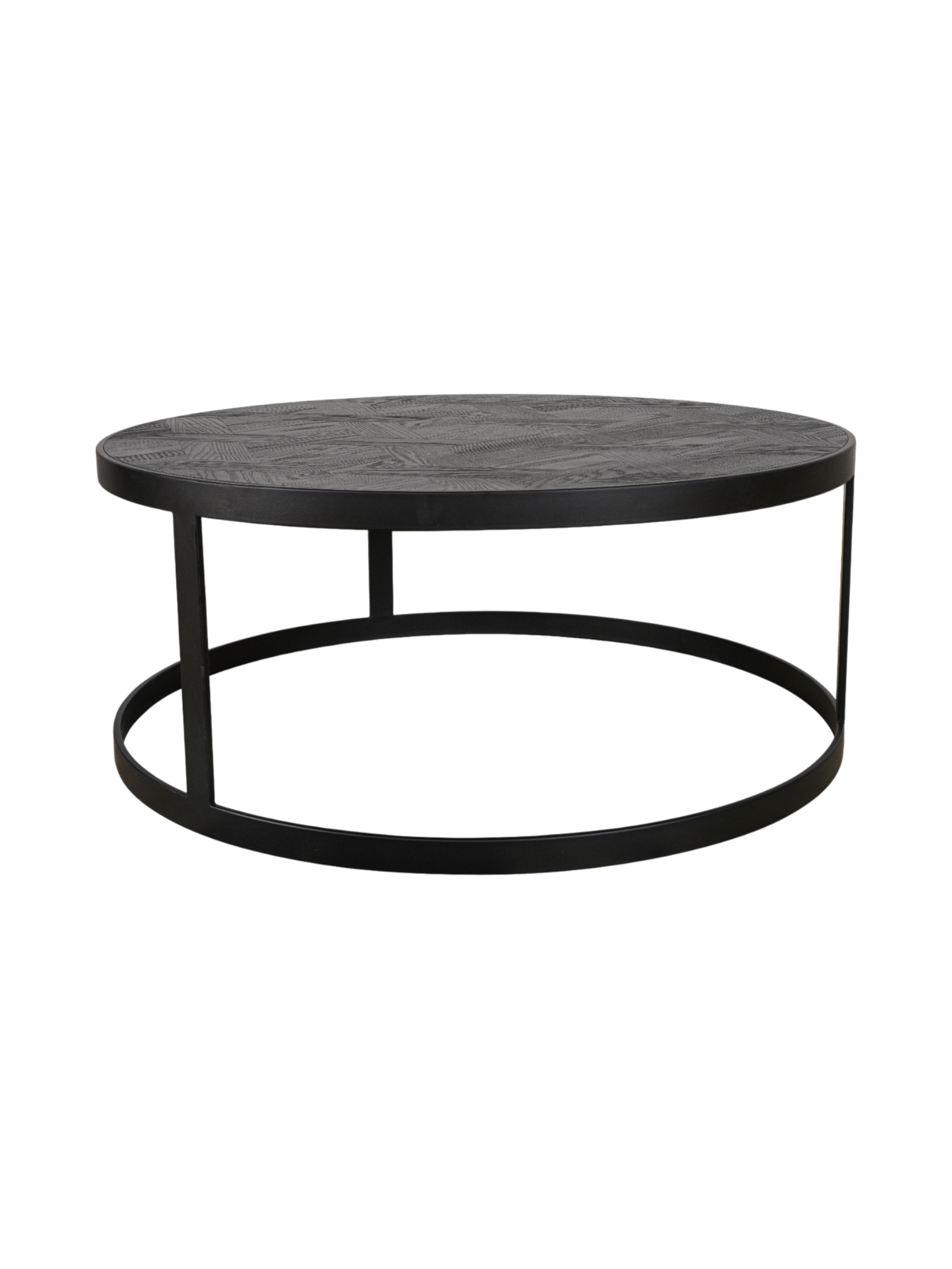 Milan Round Coffee Table Black / Black