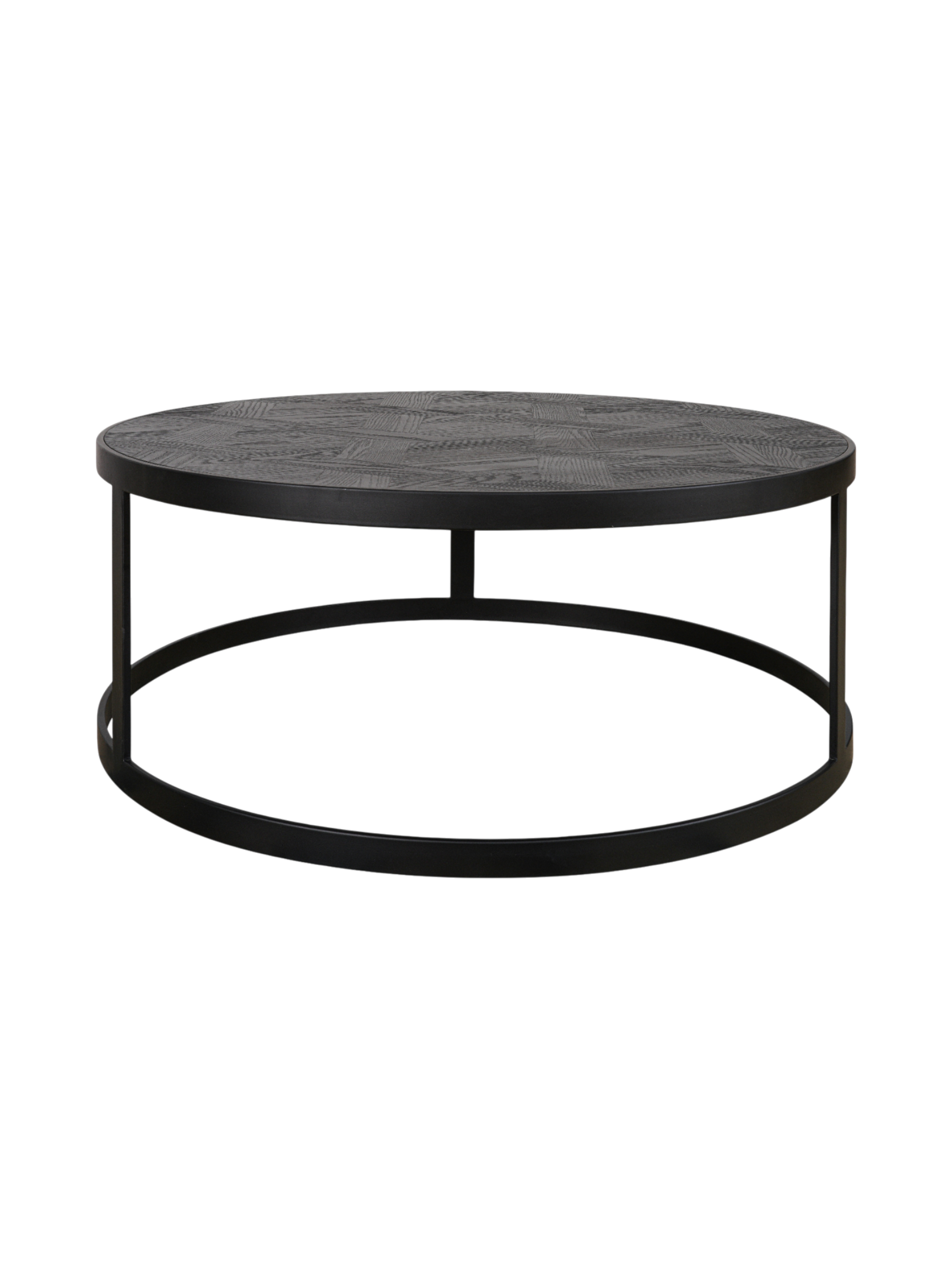Milan Round Coffee Table Black / Black