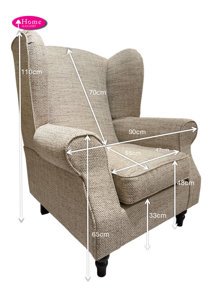 Buxton Chair Tweed Caramel