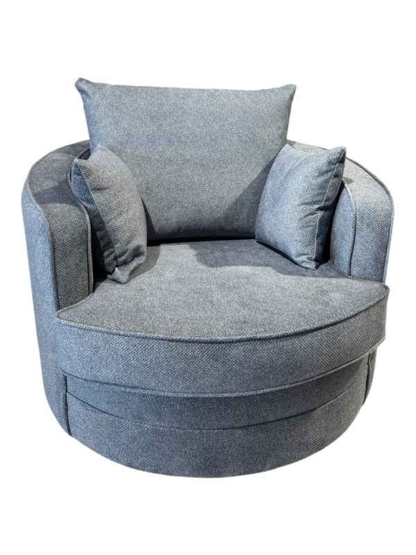 Gabby Bubble Blue Swivel Chair