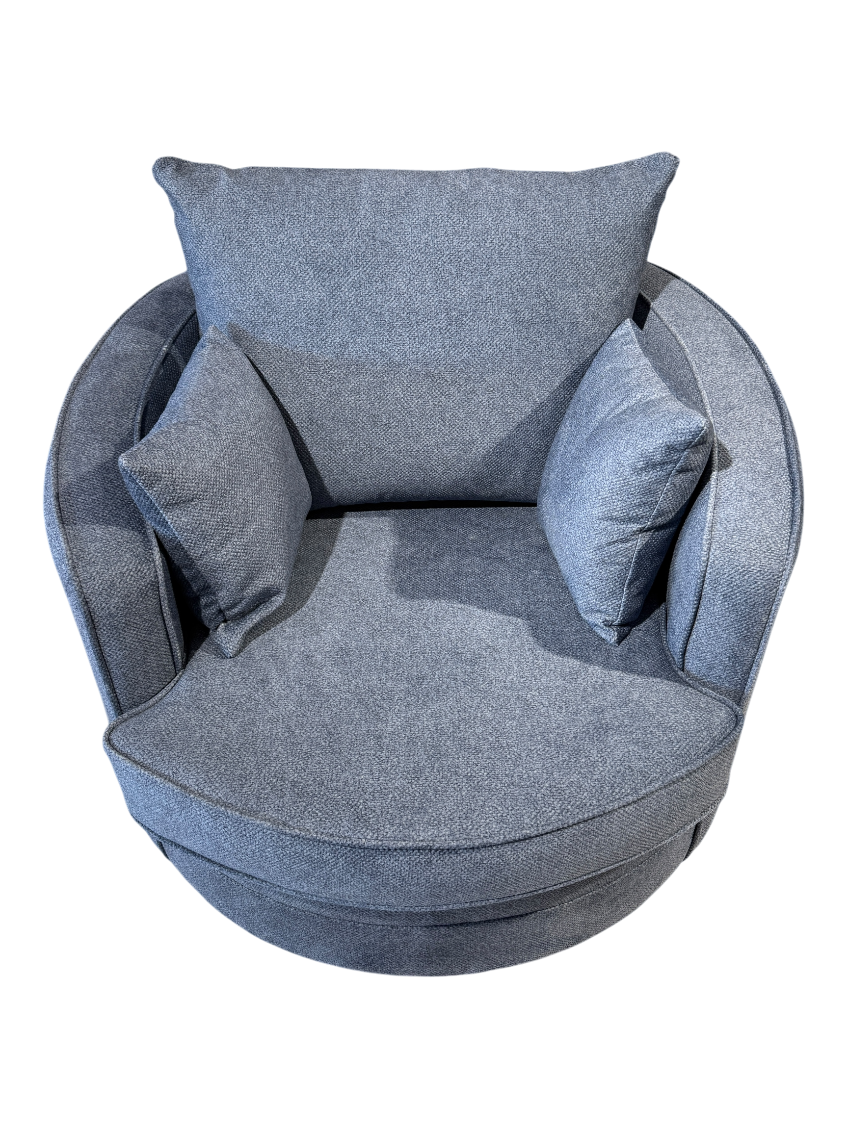 Gabby Bubble Blue Swivel Chair