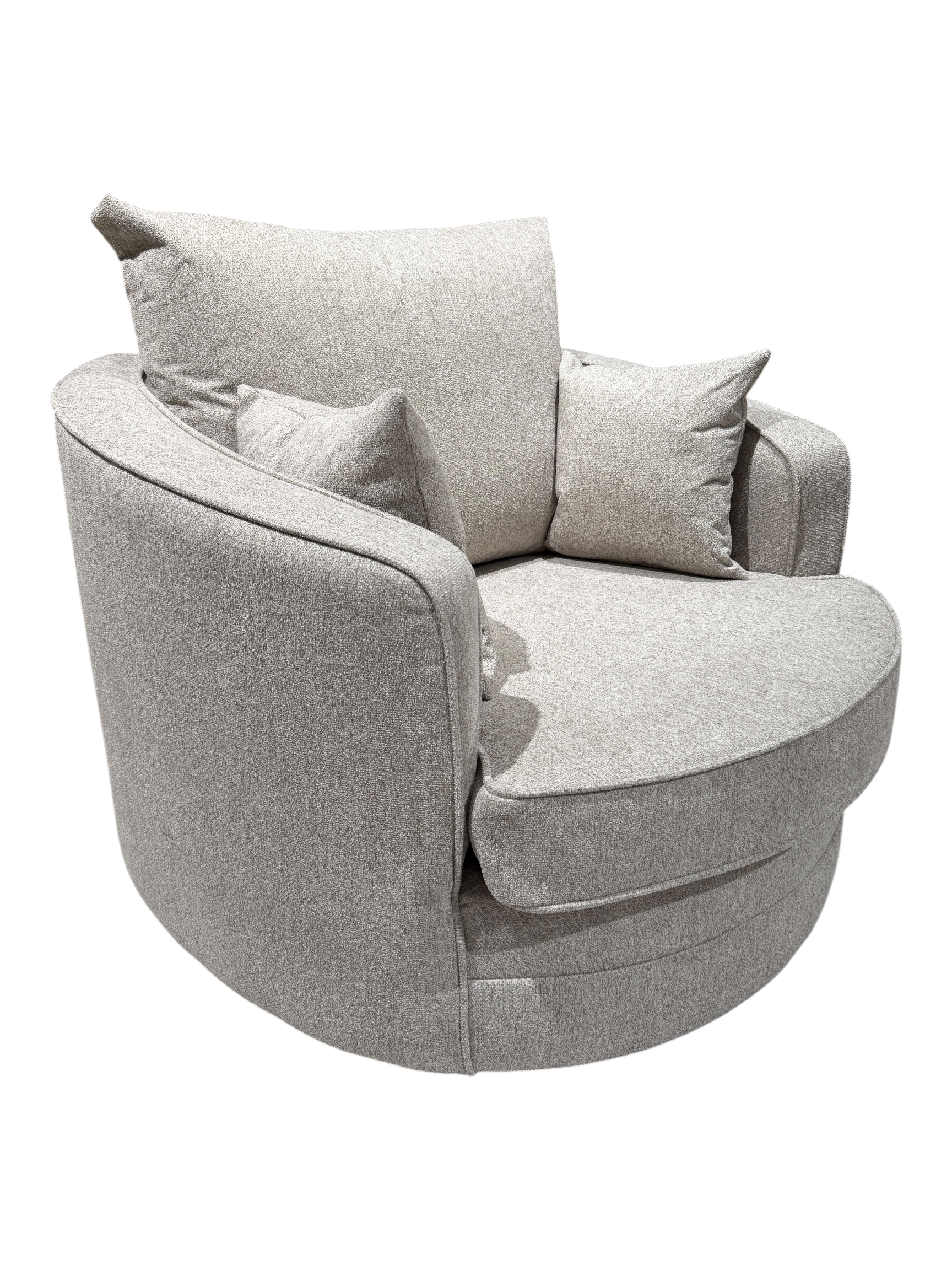 Gabby Linen Beige Swivel Chair