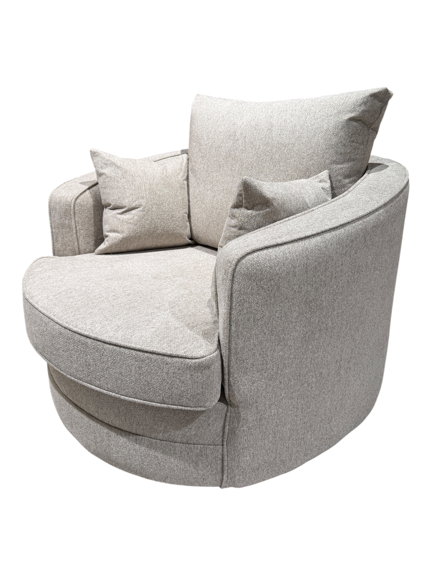 Gabby Linen Beige Swivel Chair