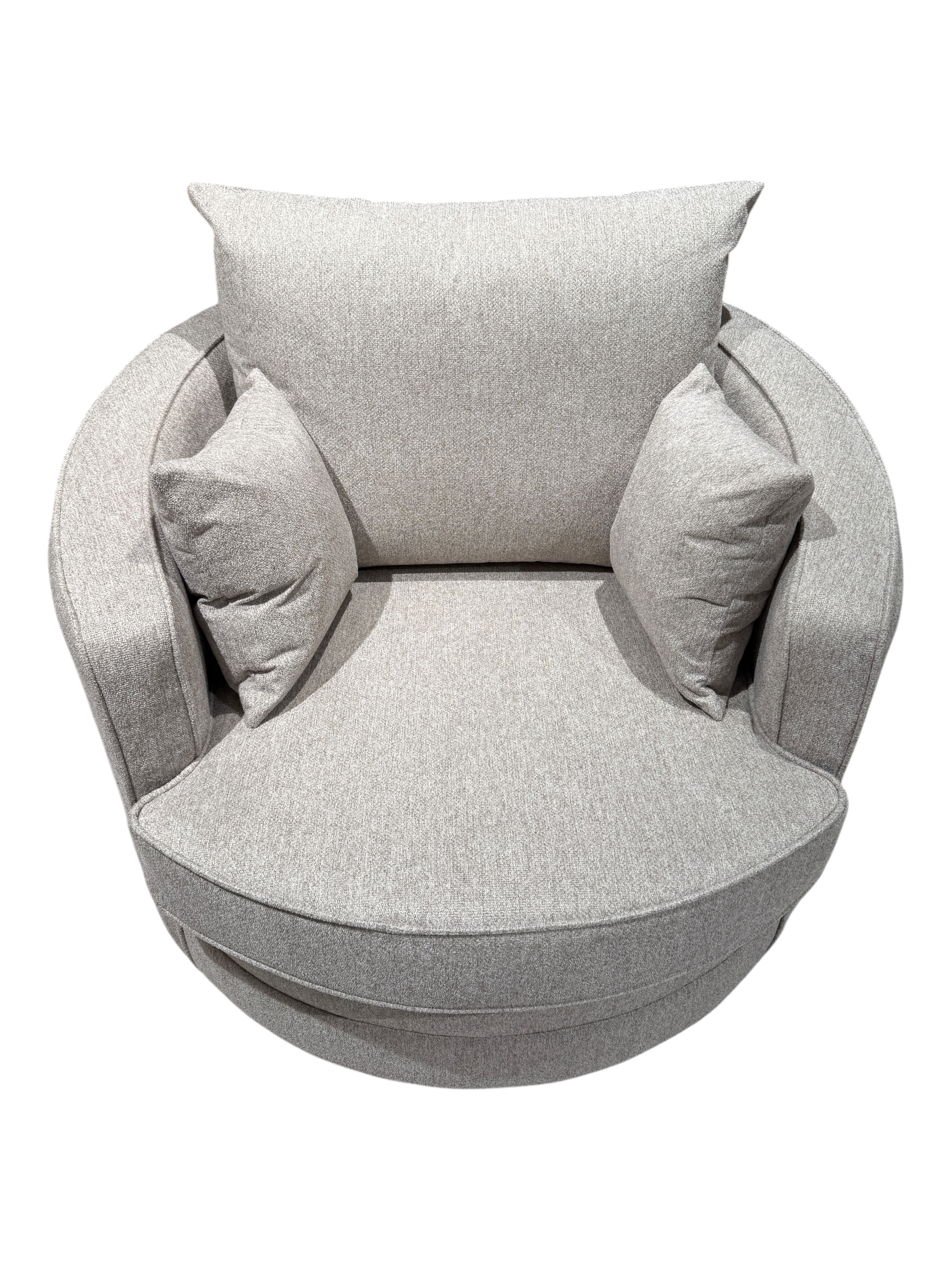Gabby Linen Beige Swivel Chair