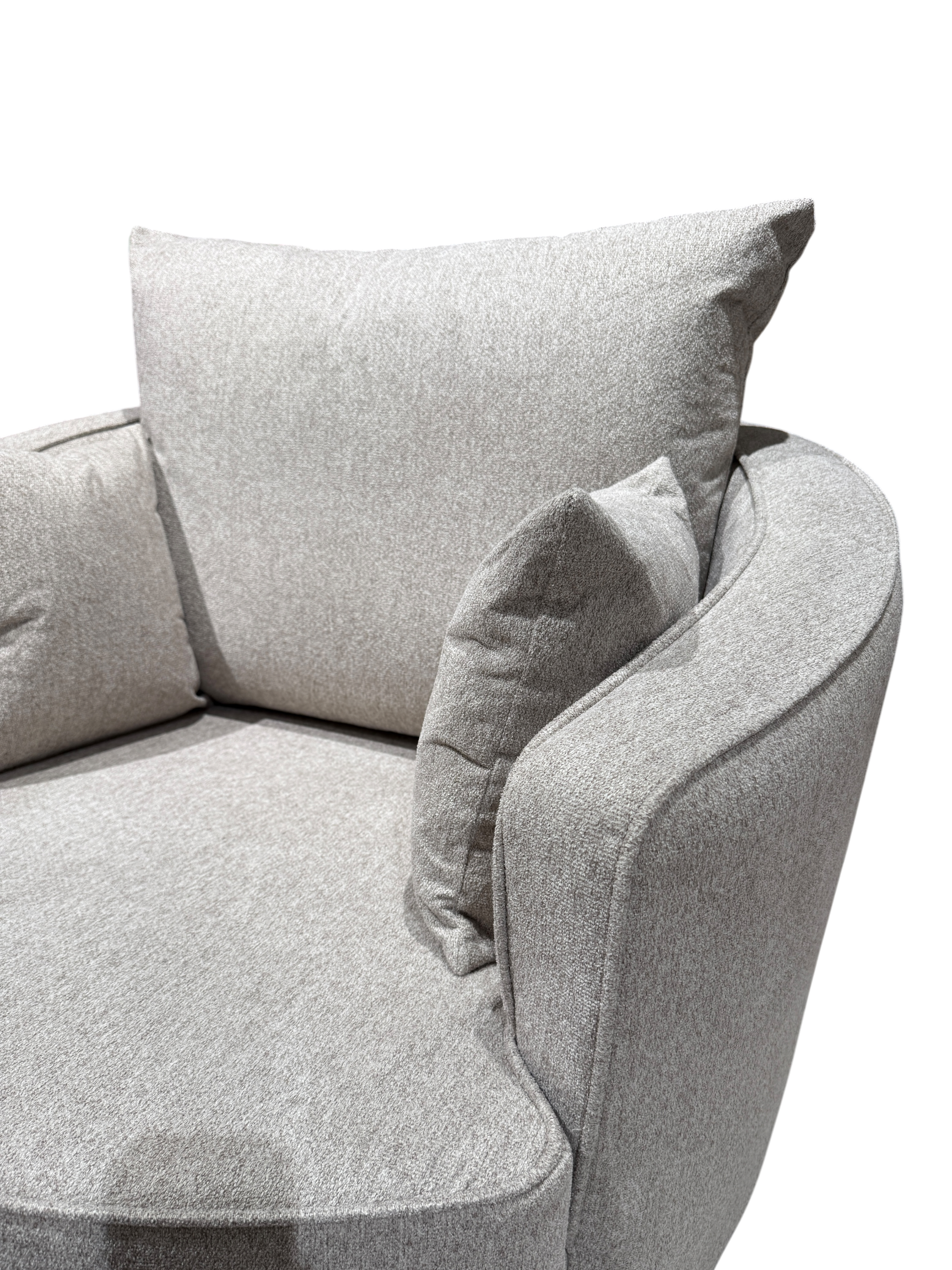 Gabby Linen Beige Swivel Chair