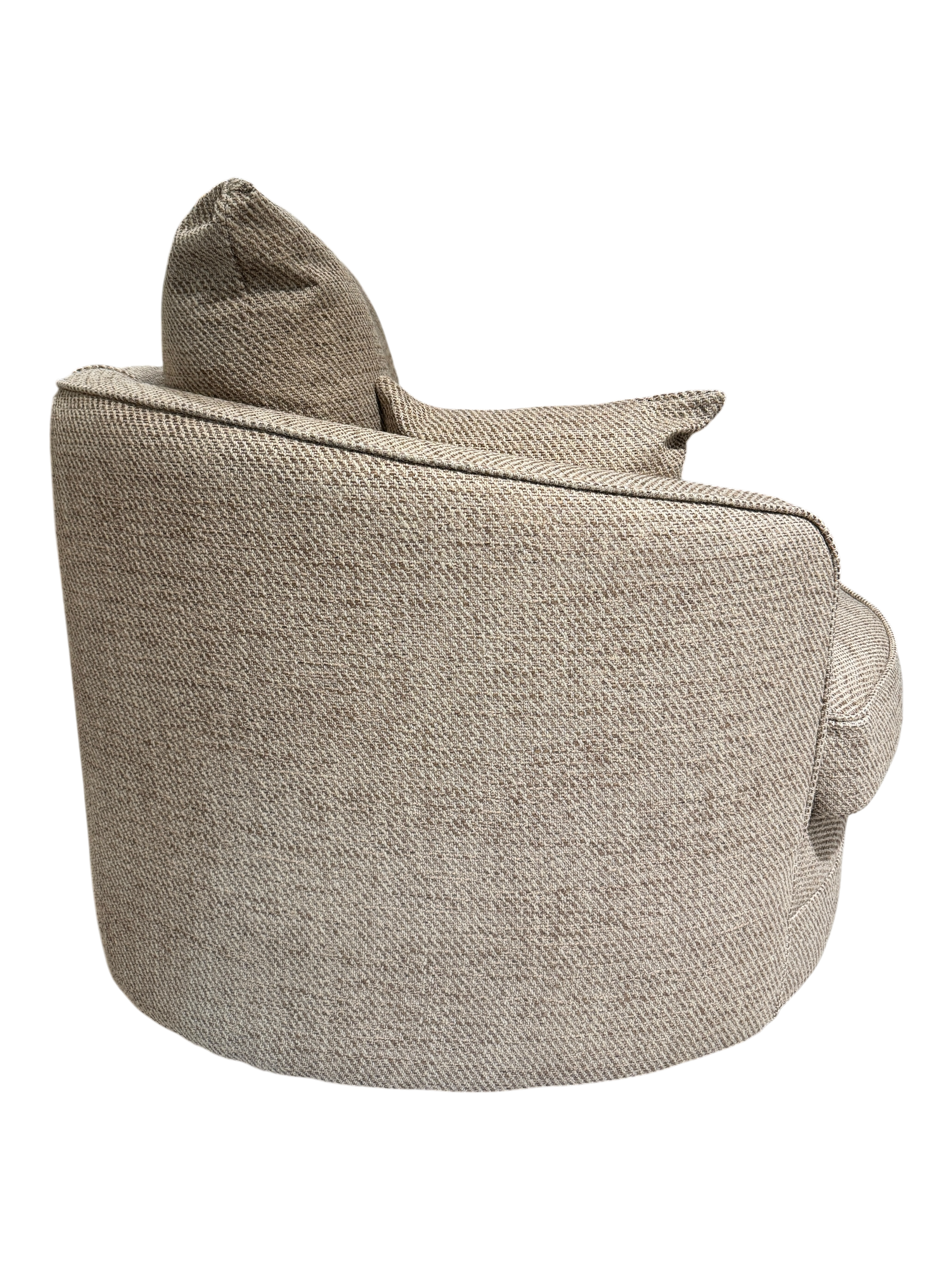 Gabby Tweed Caramel Swivel Chair